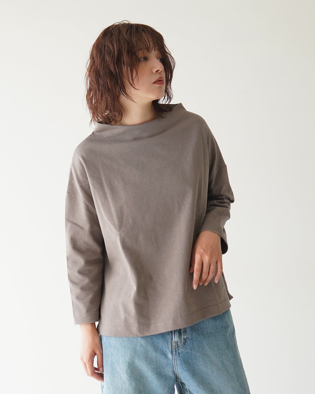 【SALE！40%OFF】NARU ナル デラヴェジャージー ポーセリンシャツ カットソー 650200