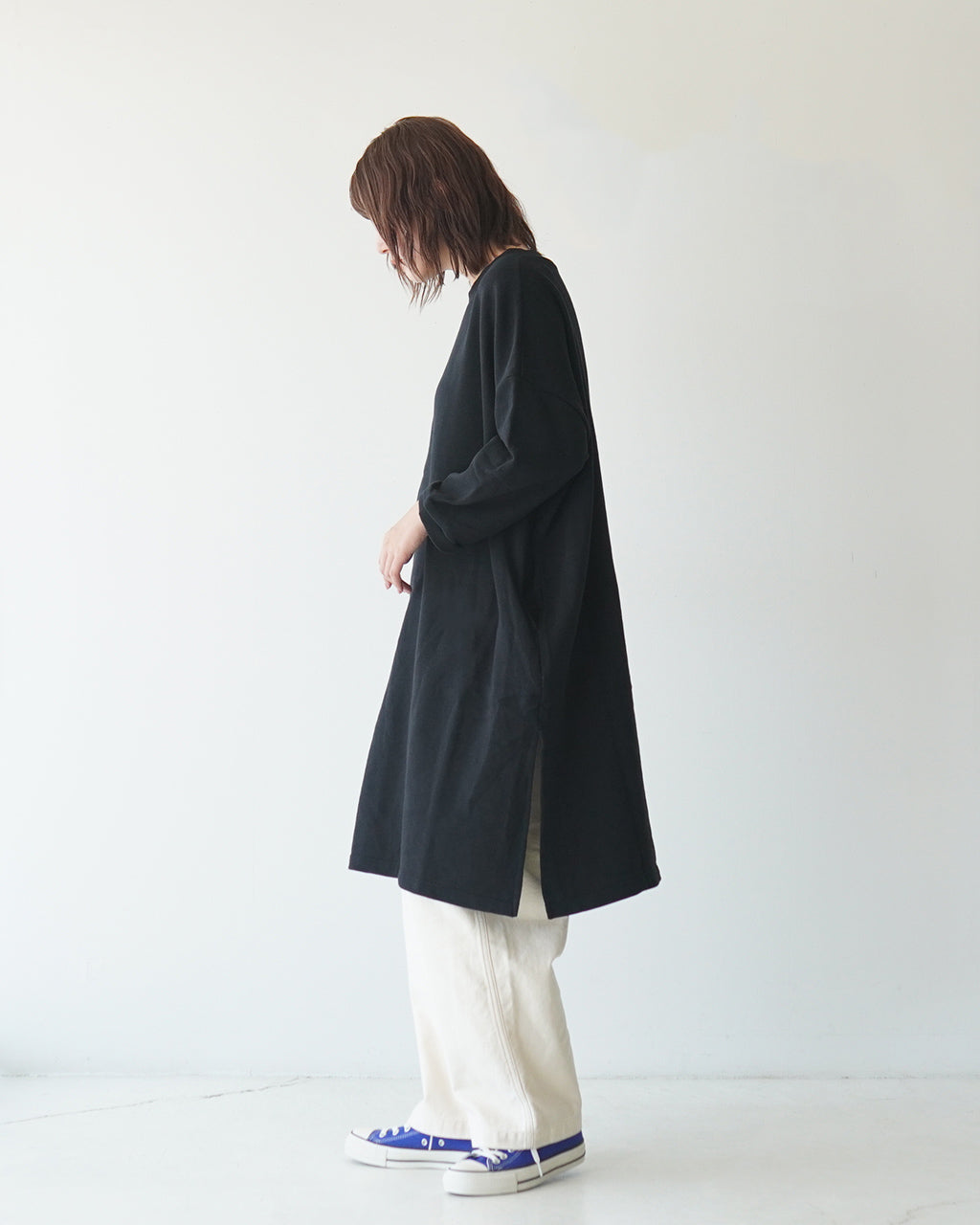 【SALE！30%OFF】NARU ナル 30/10セントラル裏毛 ワイドチュニック 656010