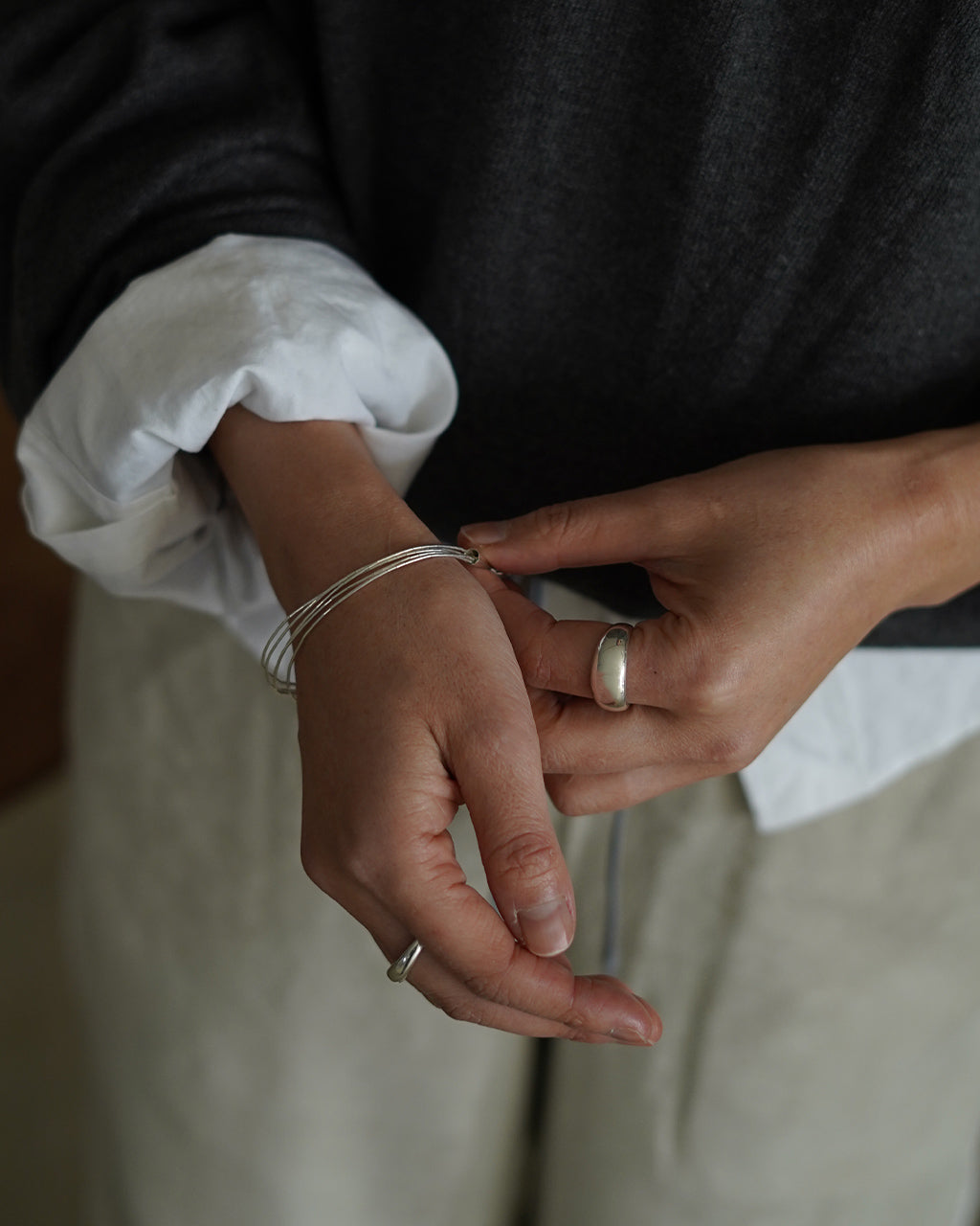 LIQUID SILVER JEWERLY BRACELET 5st