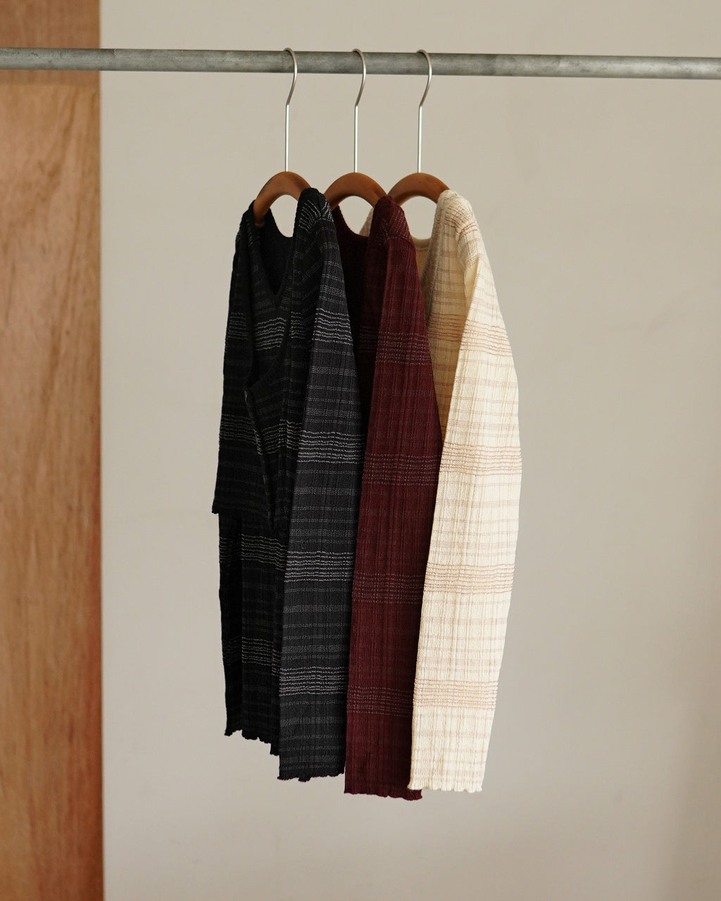 ENSEMBLE GLENCHECK BORDER KNIT OK046-5A