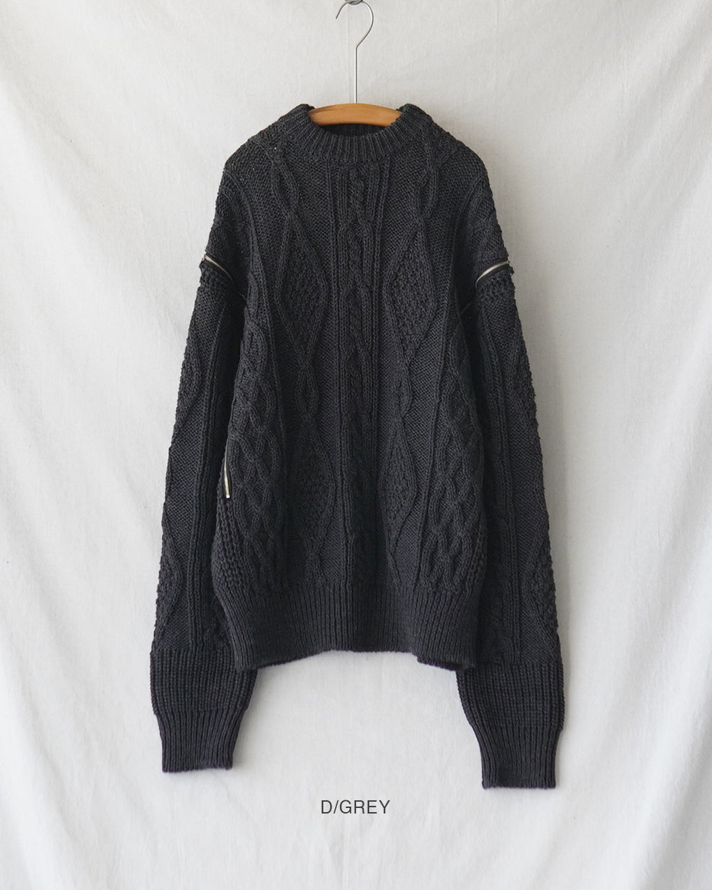 NEPLA. ネプラ アランニット ジップ プルオーバーニット レディース