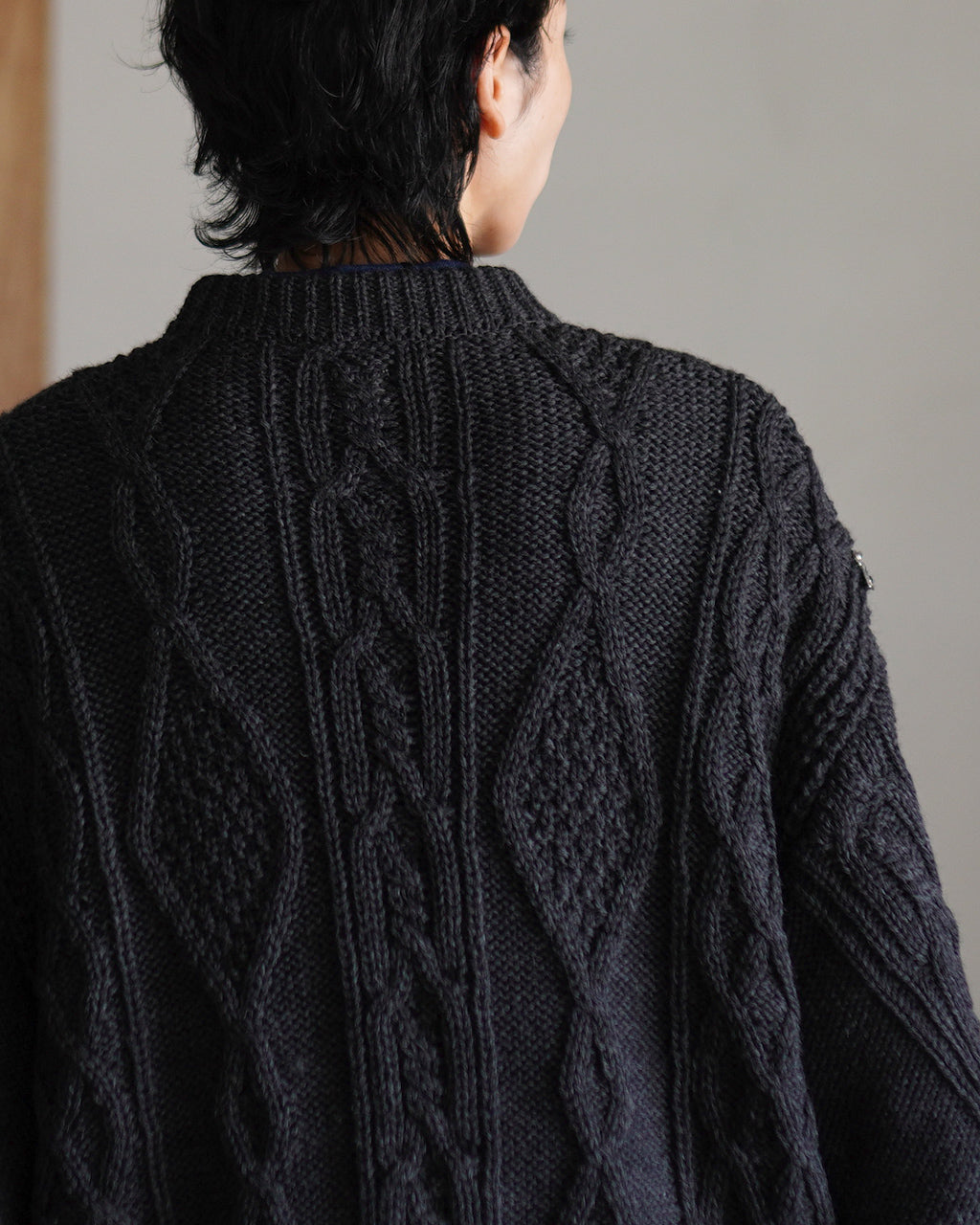 NEPLA. ネプラ アランニット ジップ プルオーバーニット レディース