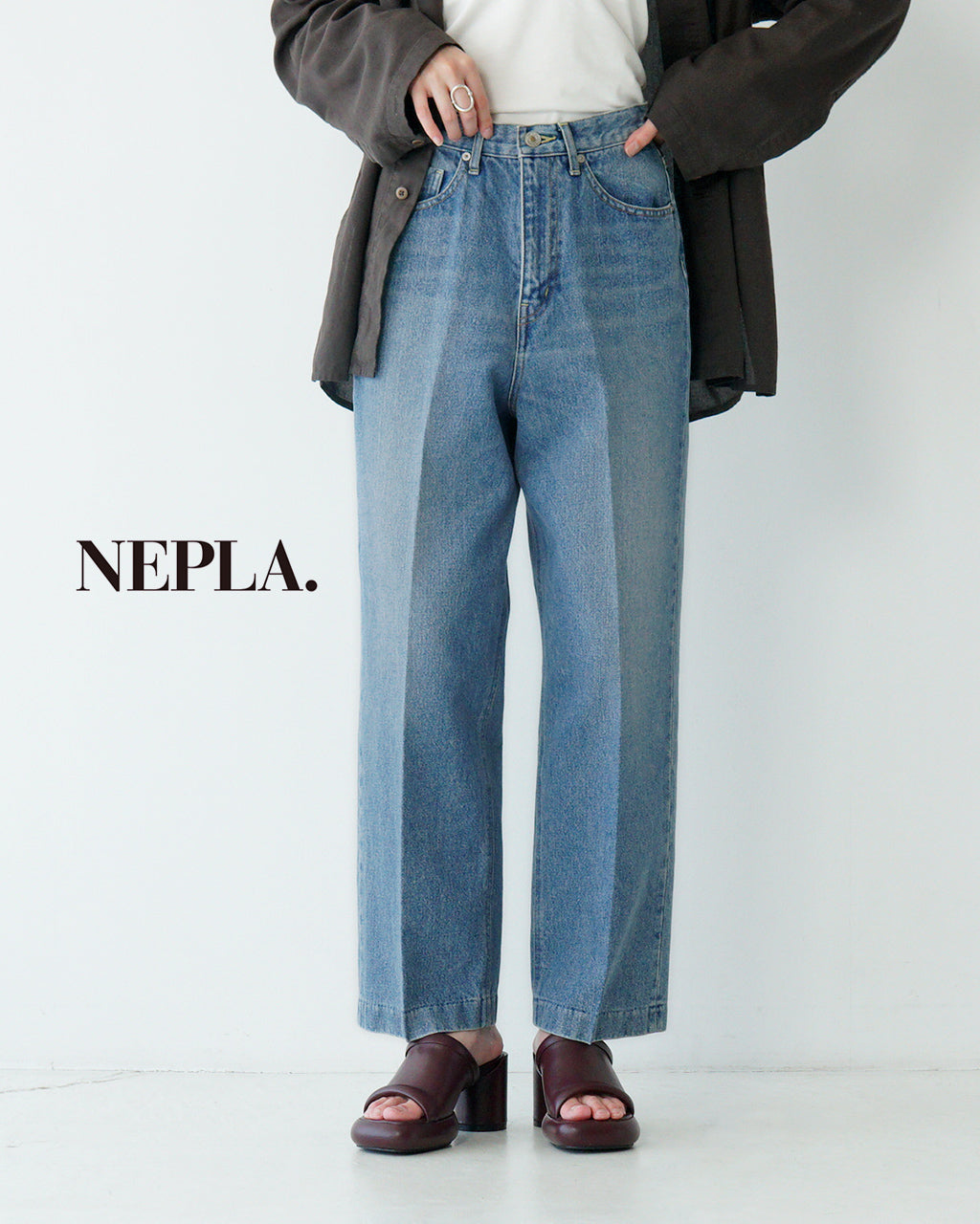 NEPLA. ネプラ ワイドパンツ クリーンビンテージ WIDE PANTS CLEAN VINTAGE ボトムス フルレングス  ストレート デニム ジーンズ WOWID-5S CLEAN VINTAGE【クーポン対象外】【送料無料】