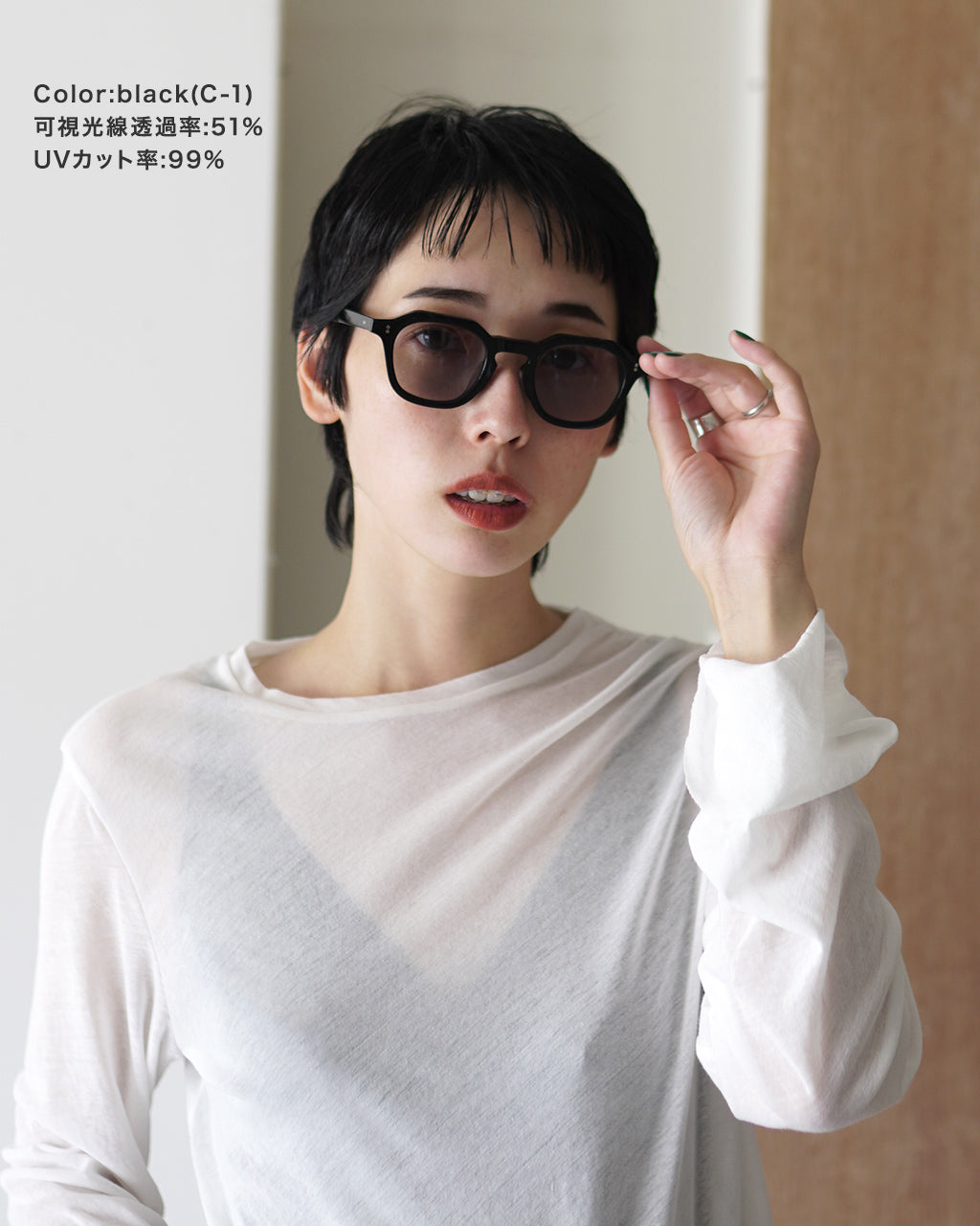 Few by NEW. 퓨바이 뉴 F16 선글라스 안경 안경 크라운 팬트 다테 안경 칼라 렌즈 블랙 브라운 옐로우 2024 봄 여름【무료우송】【쿠폰 대상외】 