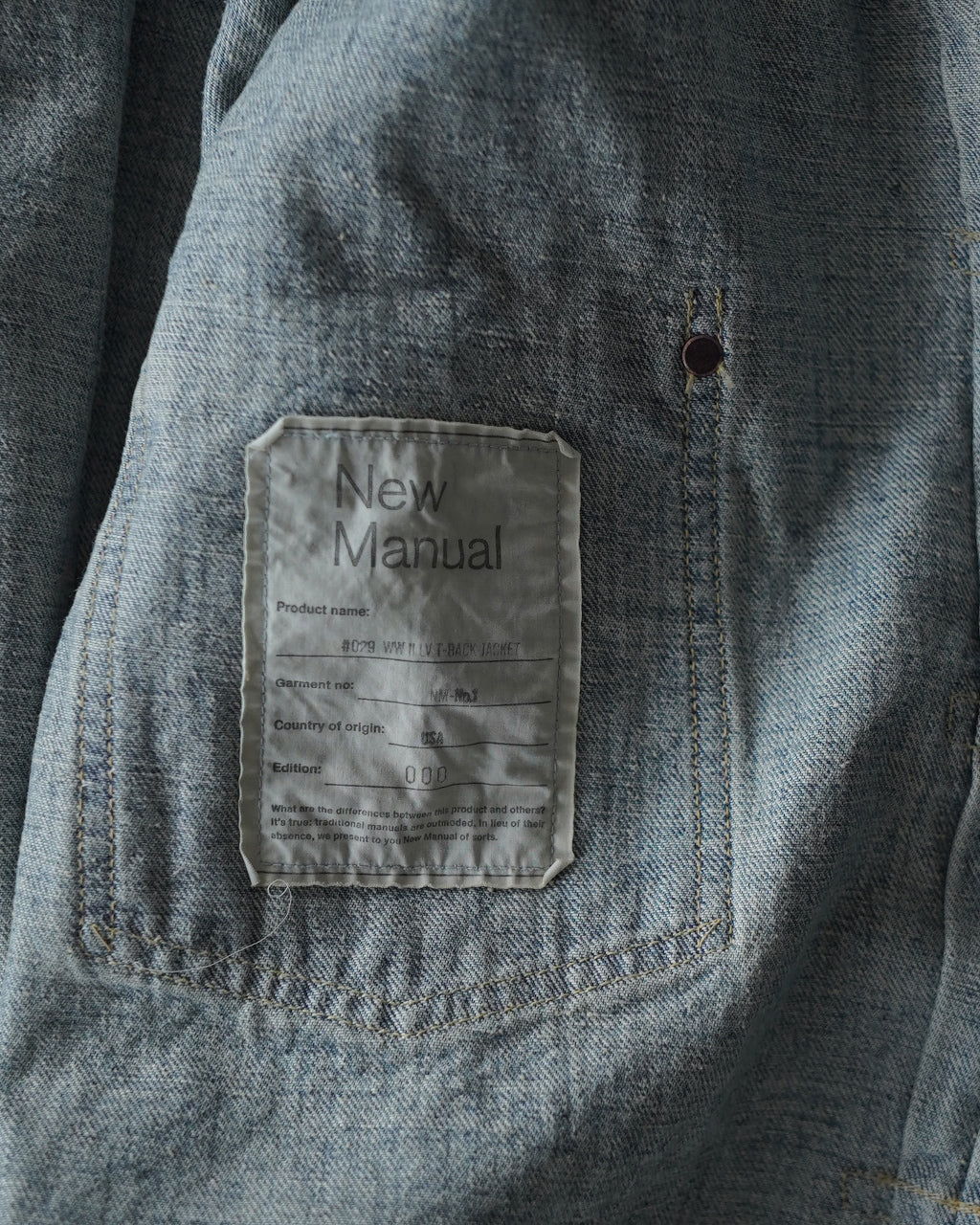 WWll LV T-BACK JACKET 2026AW-JK1-YT