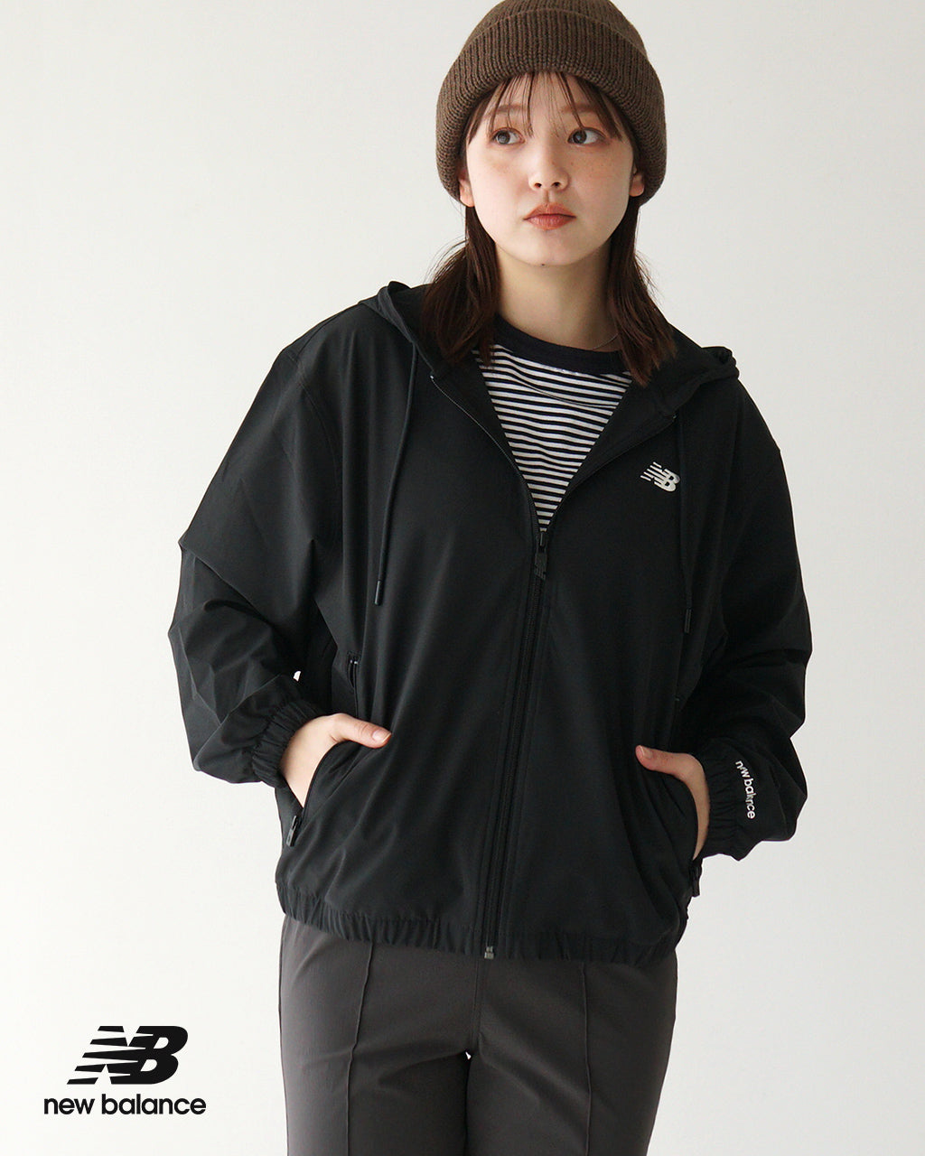 new balance ニューバランス ストレッチウーブン ジャケット Stretch Woven Jacket ジップアップ パーカー AWJ51503