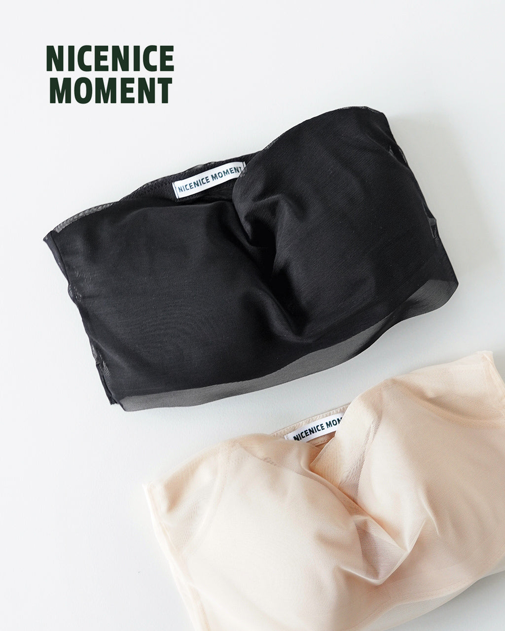 NICENICE MOMENT ナイスナイスモーメント MESH TUBE TOP メッシュ チューブトップ バンドゥー インナー ノンワイヤー NNM03-2403-101【クーポン対象外】