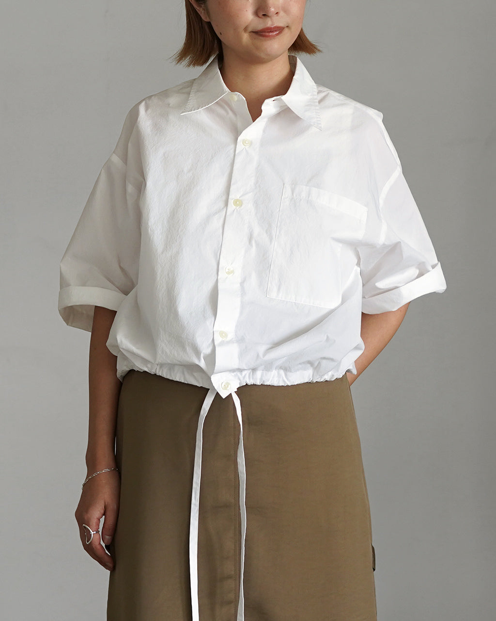 「LINDA-W」 REGULAR COLLAR SHIRT【先行予約】【2026年4月下旬頃入荷予定】