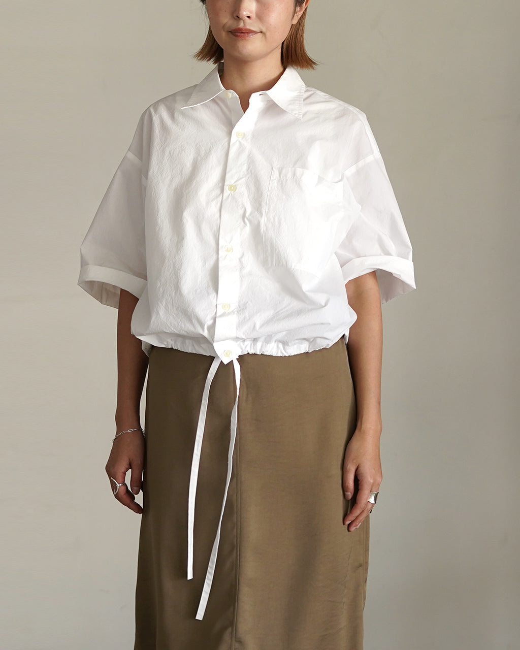 「LINDA-W」 REGULAR COLLAR SHIRT【先行予約】【2026年4月下旬頃入荷予定】