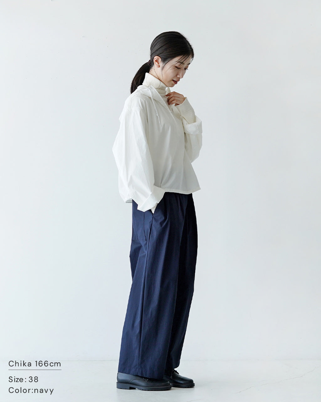 ニコルソン アンド ニコルソン nicholson&nicholson ハカマ ギャバ HAKAMA-GABA 2タック ワイドパンツ  2024秋冬【送料無料】