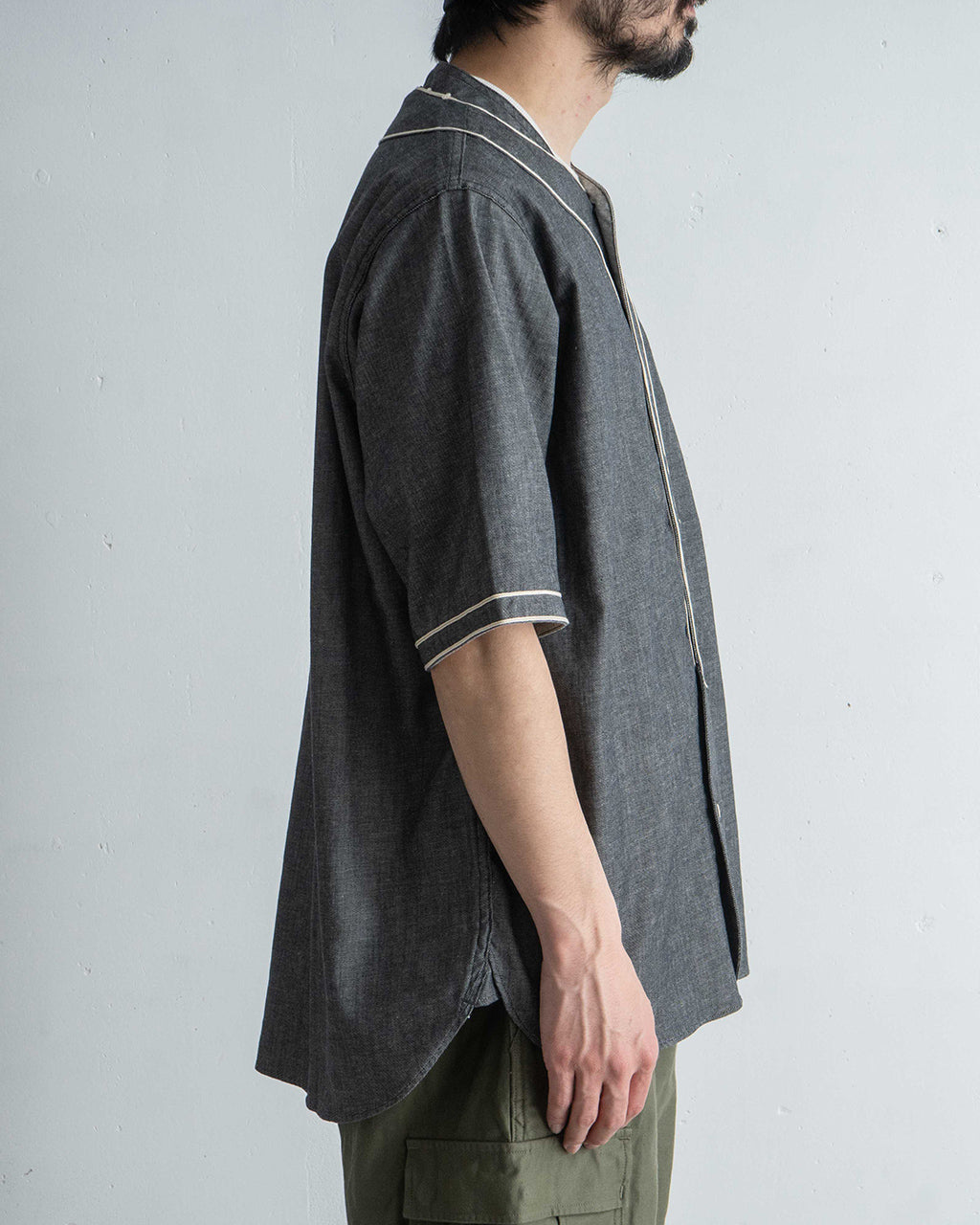 ＼早得24時間限定ポイント10倍／Nigel Cabourn ナイジェル・ケーボン ベースボールシャツ ショートスリーブ TYPE2 BASEBALL SHIRT S/S TYPE2 半袖 80500011002【送料無料】
