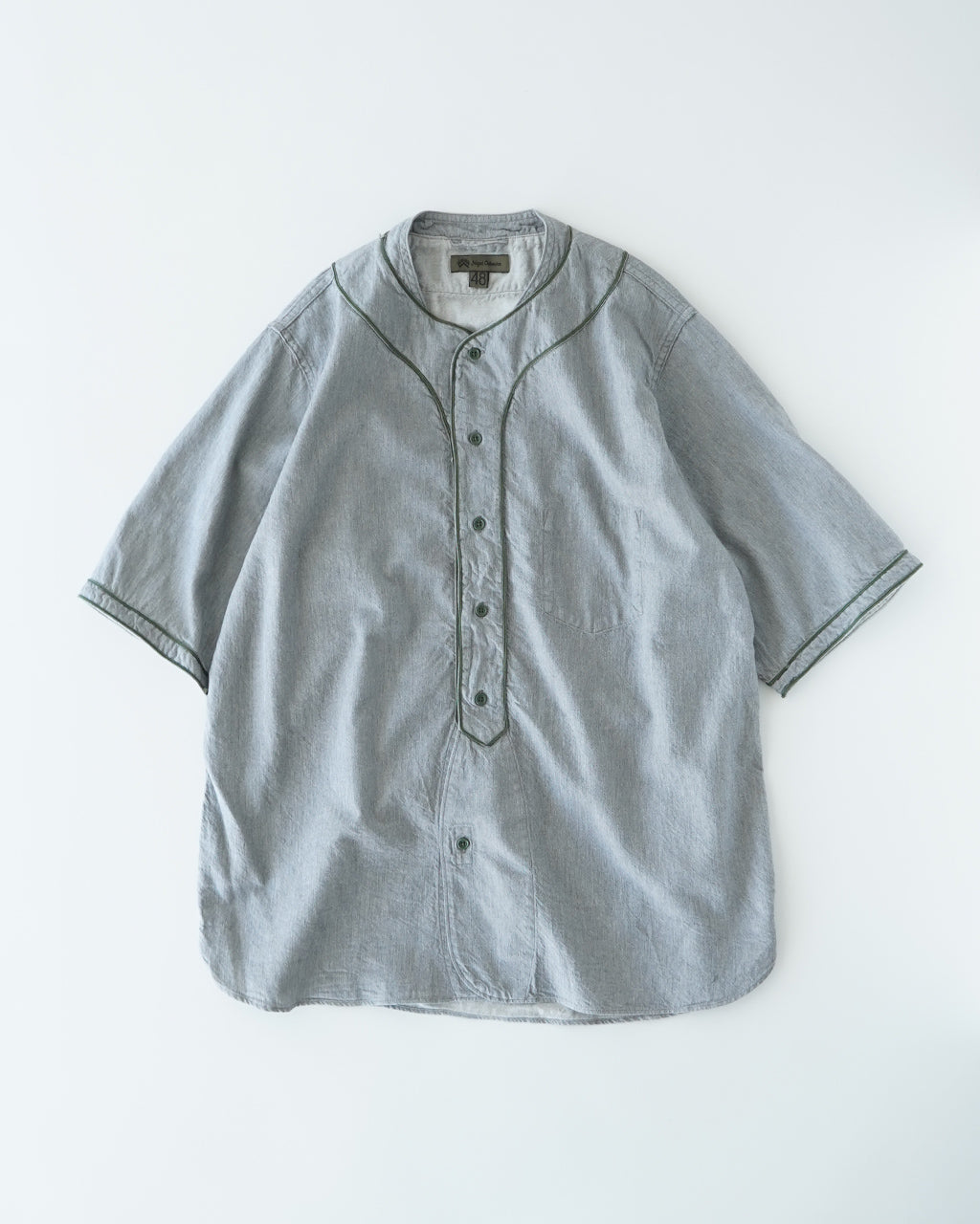 ＼早得24時間限定ポイント10倍／Nigel Cabourn ナイジェル・ケーボン ベースボールシャツ ショートスリーブ TYPE2 BASEBALL SHIRT S/S TYPE2 半袖 80500011002【送料無料】