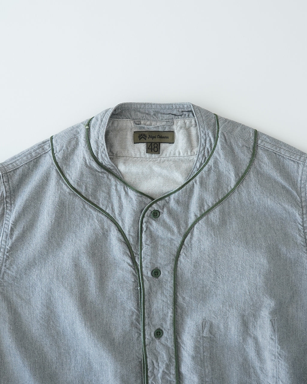 ＼早得24時間限定ポイント10倍／Nigel Cabourn ナイジェル・ケーボン ベースボールシャツ ショートスリーブ TYPE2 BASEBALL SHIRT S/S TYPE2 半袖 80500011002【送料無料】