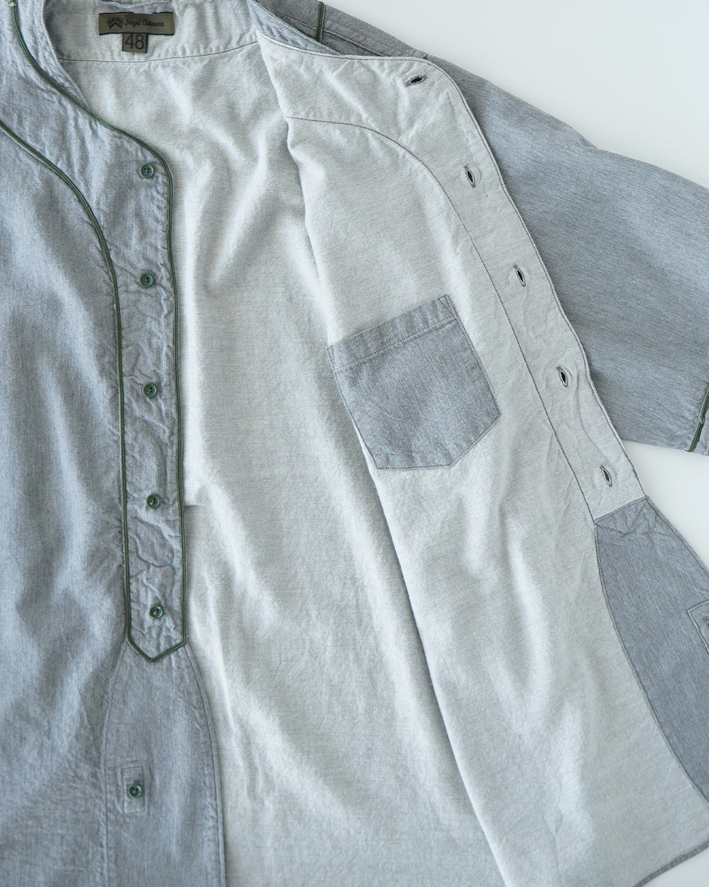 ＼早得24時間限定ポイント10倍／Nigel Cabourn ナイジェル・ケーボン ベースボールシャツ ショートスリーブ TYPE2 BASEBALL SHIRT S/S TYPE2 半袖 80500011002【送料無料】