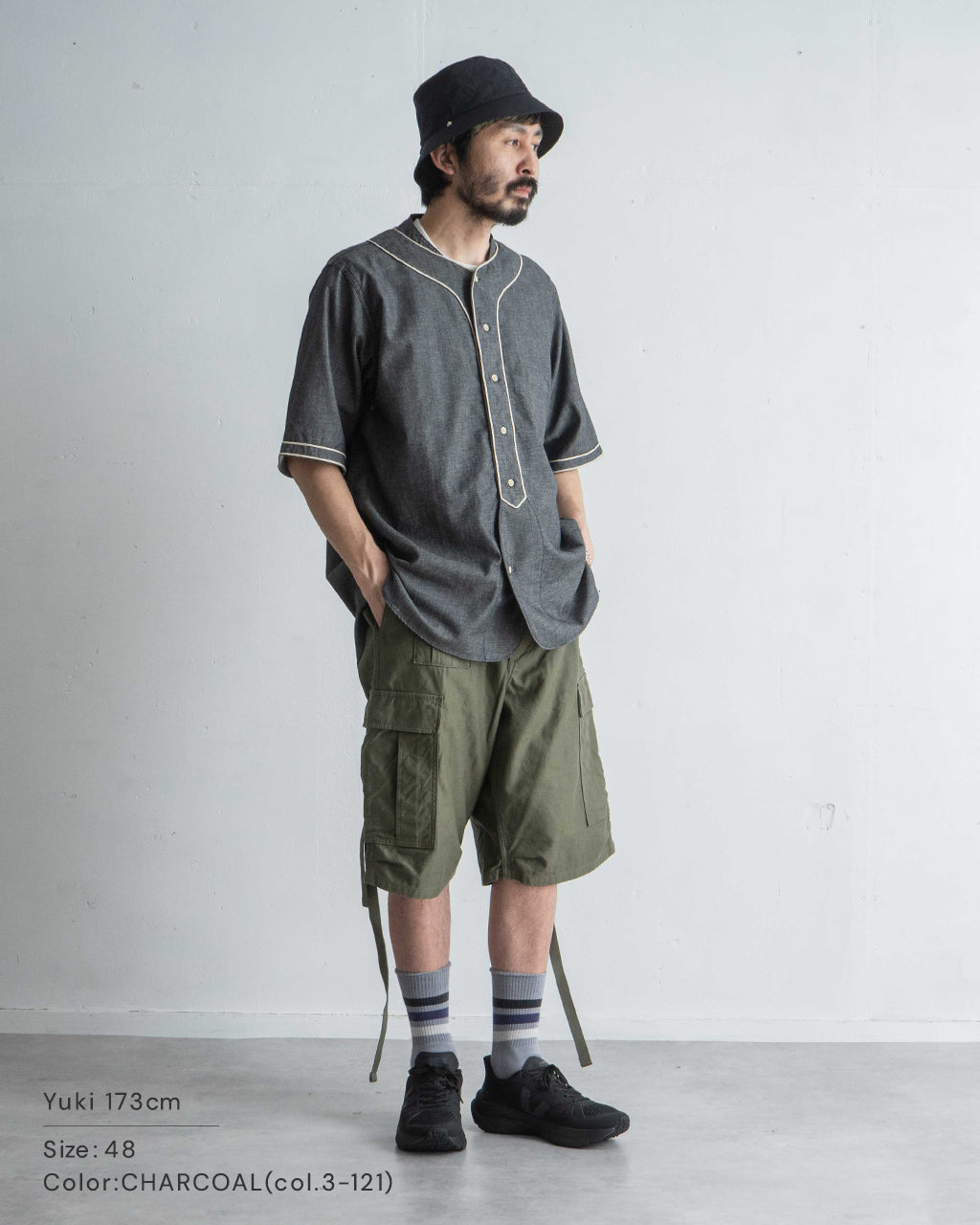＼早得24時間限定ポイント10倍／Nigel Cabourn ナイジェル・ケーボン ベースボールシャツ ショートスリーブ TYPE2 BASEBALL SHIRT S/S TYPE2 半袖 80500011002【送料無料】