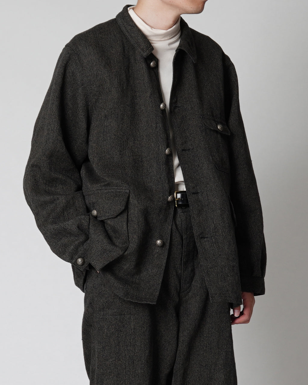 Nigel Cabourn ナイジェル・ケーボン フレンチワーク ジャケット ヘンプ FRENCH WORK JK HEMP レギュラーカラー 80490030001【送料無料】