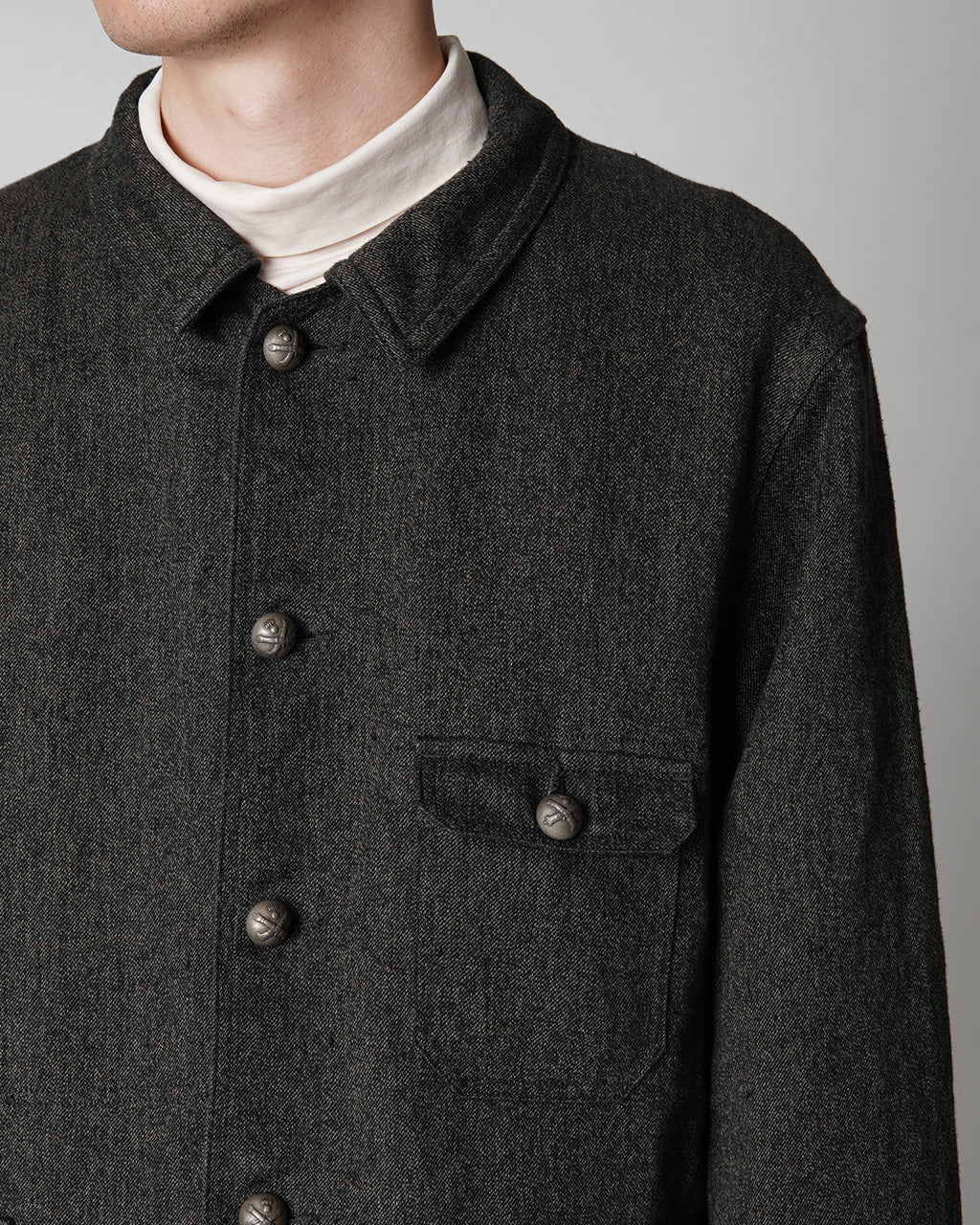 Nigel Cabourn ナイジェル・ケーボン フレンチワーク ジャケット ヘンプ FRENCH WORK JK HEMP レギュラーカラー 80490030001【送料無料】