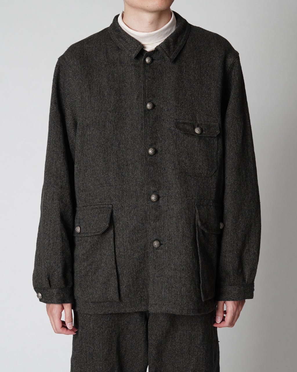 Nigel Cabourn ナイジェル・ケーボン フレンチワーク ジャケット ヘンプ FRENCH WORK JK HEMP レギュラーカラー 80490030001【送料無料】