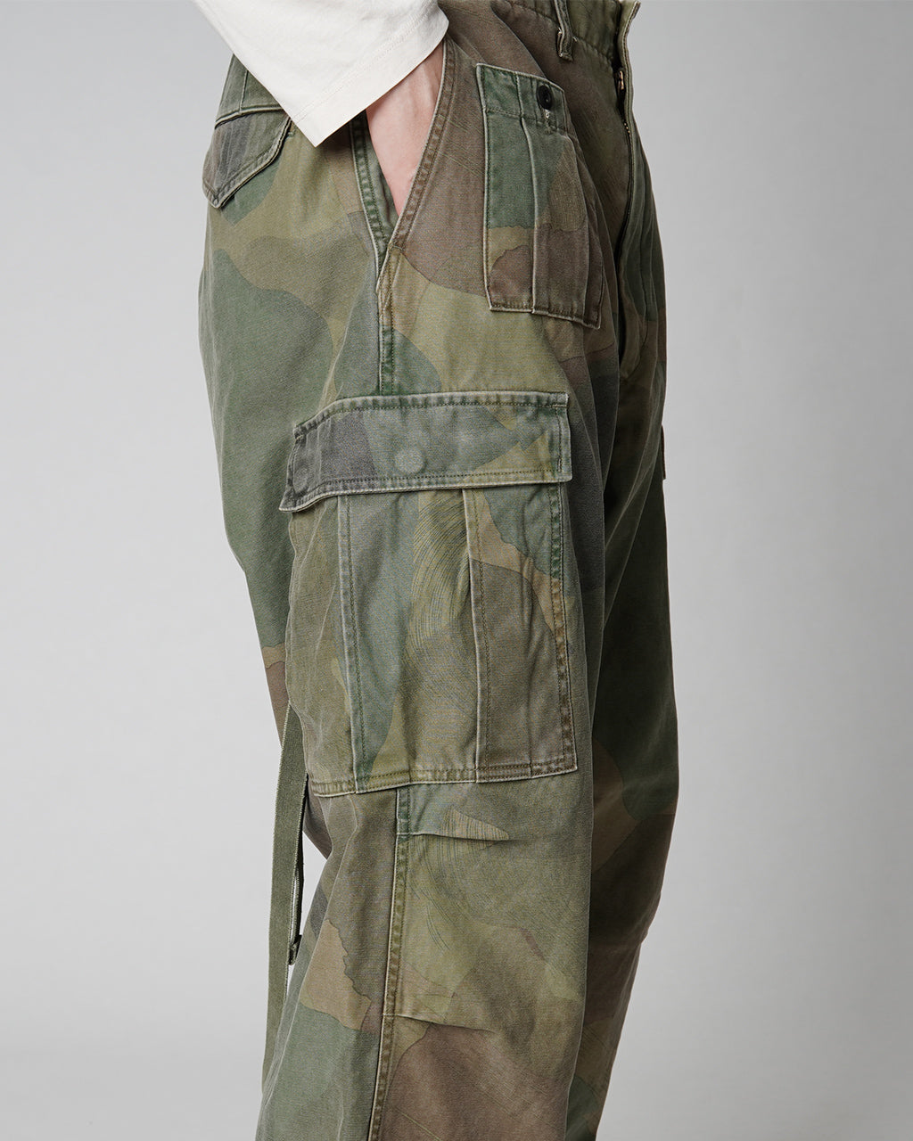 Nigel Cabourn ナイジェル・ケーボン アーミー カーゴ パンツ フェード カモフラージュ ARMY CARGO PANT FADE CAMO ボトムス 80490050013【送料無料】