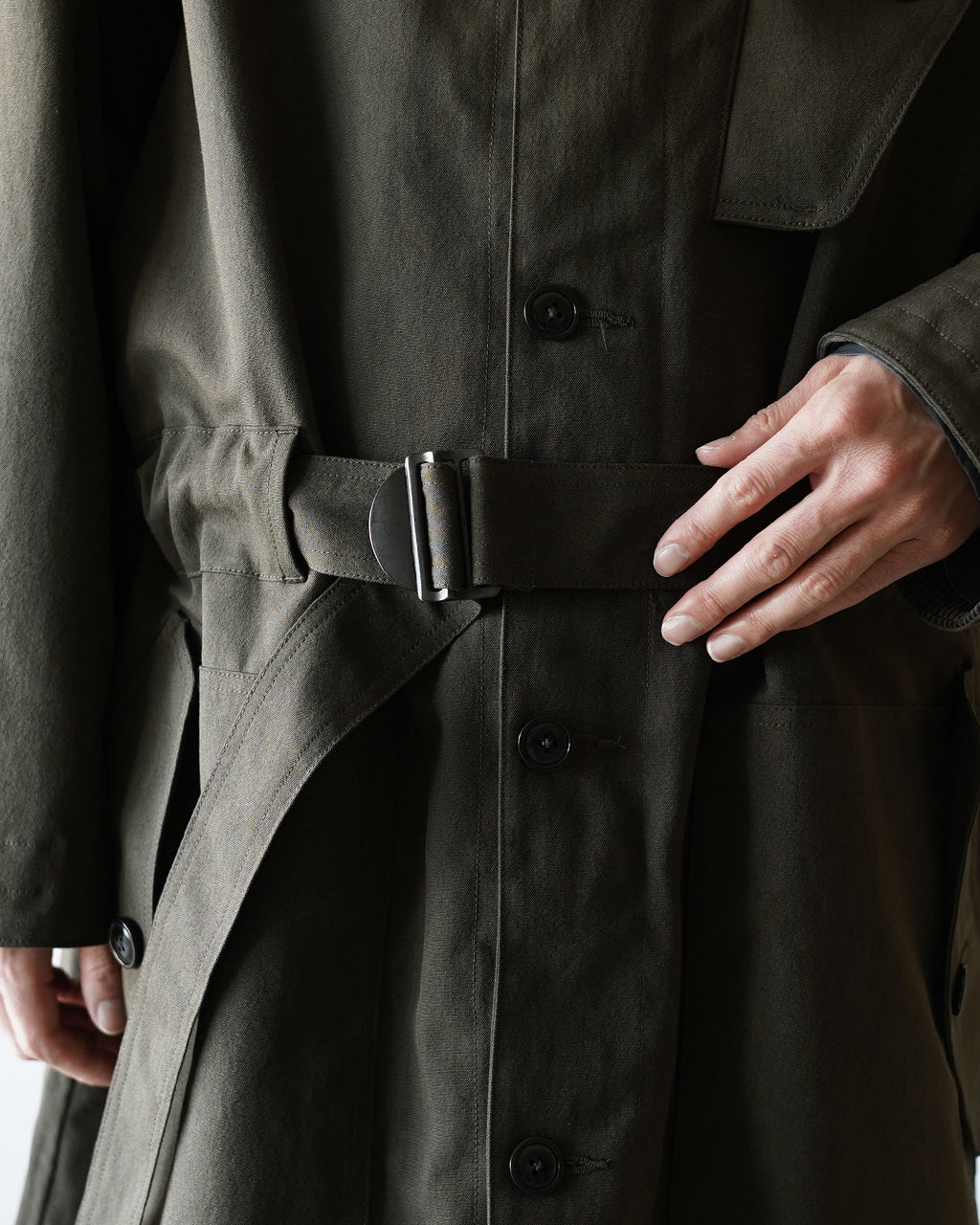 Nigel Caborne ミリタリーピーコート-ハーフテックス 46 グレー 軽いミリタリーコート》HARRY HALFTEX COAT – ナイジェル・ケーボン