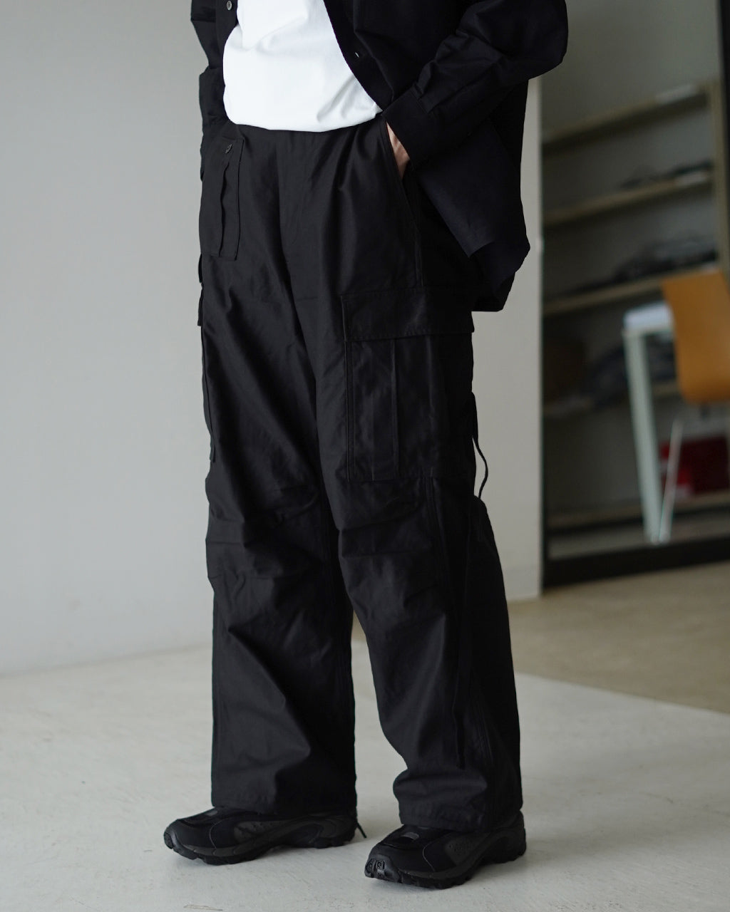 Nigel Cabourn ARMY CARGO PANT BLACK 80510050112