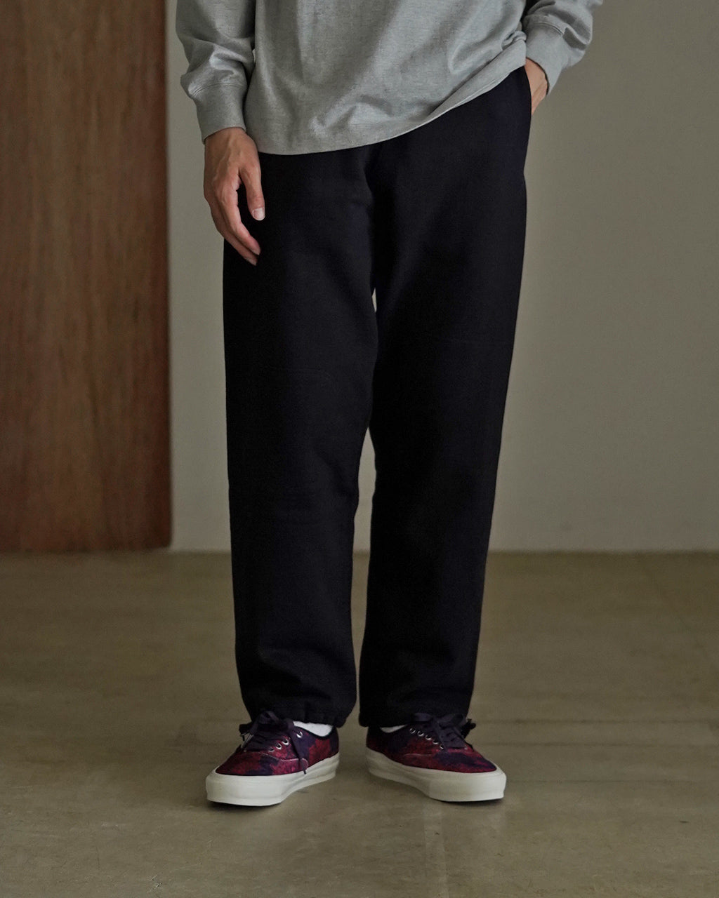 40s MILITARY SWEAT PANTS BLACK - 20.5oz 80510050140