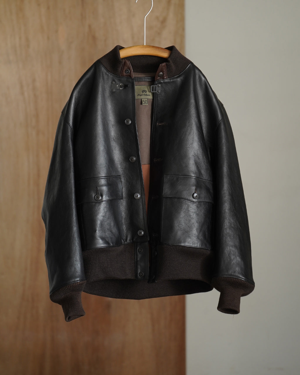 Nigel Cabourn ナイジェル・ケーボン A-1 JK ブラウンコアレザー