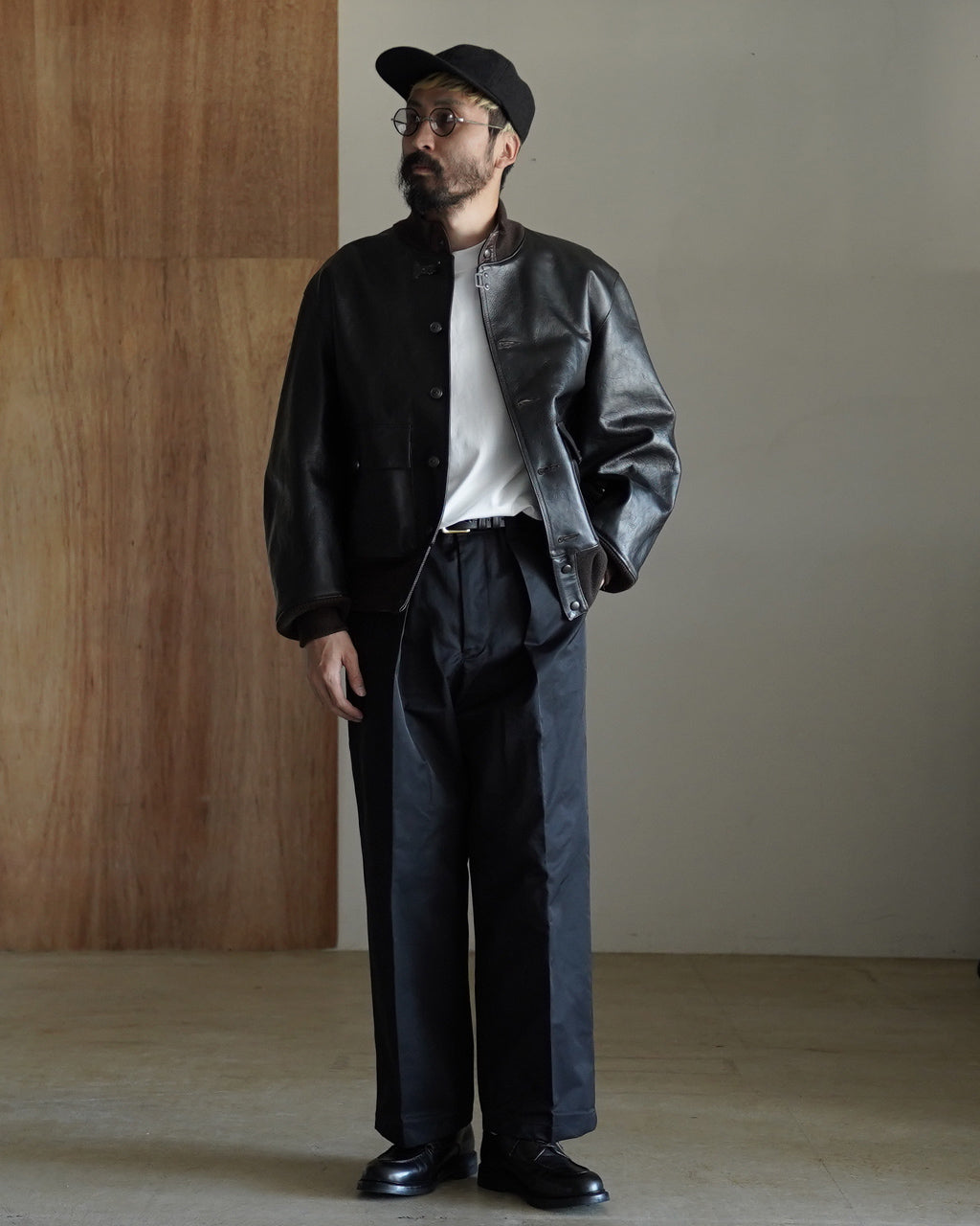 Nigel Cabourn ナイジェル・ケーボン A-1 JK ブラウンコアレザー