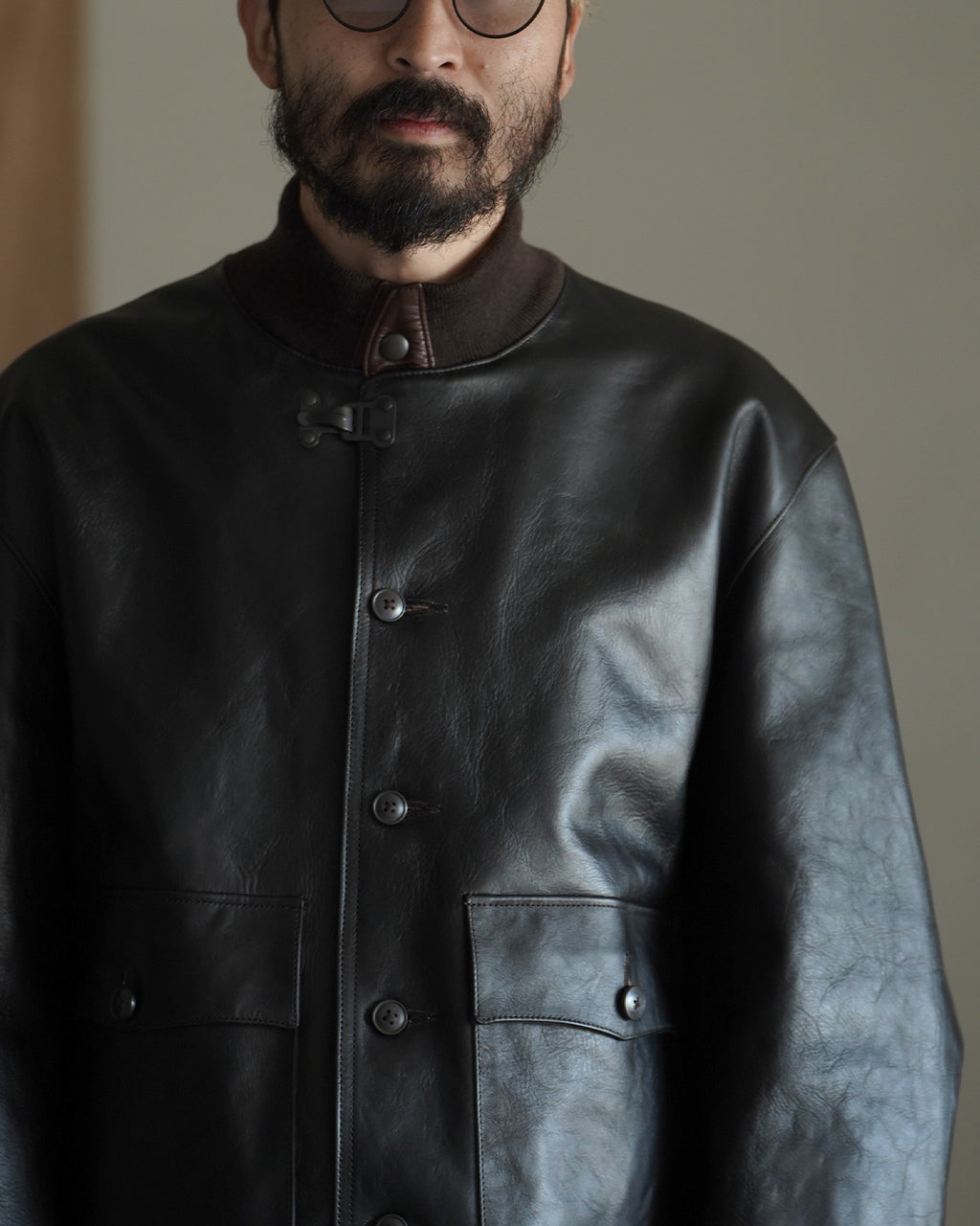 Nigel Cabourn ナイジェル・ケーボン A-1 JK ブラウンコアレザー