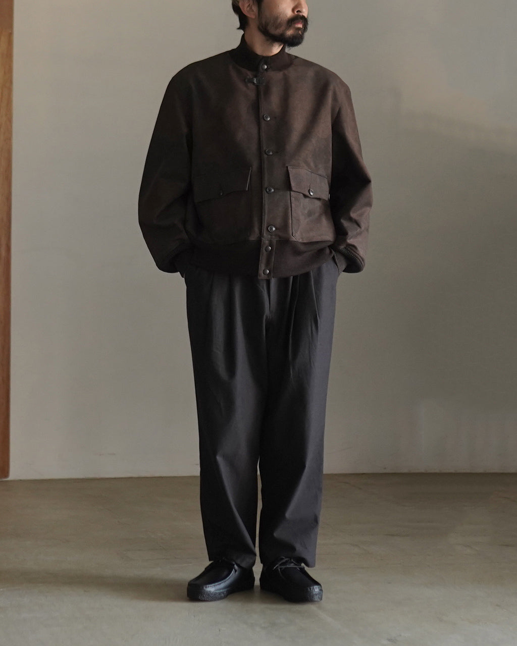 ナイジェルケーボン カモウルトラスェード　A-1ジャケット　48 NIGEL CABOURN / A-1 JACKET - CAMO ULTRA SUEDE (ナイジェルケーボン