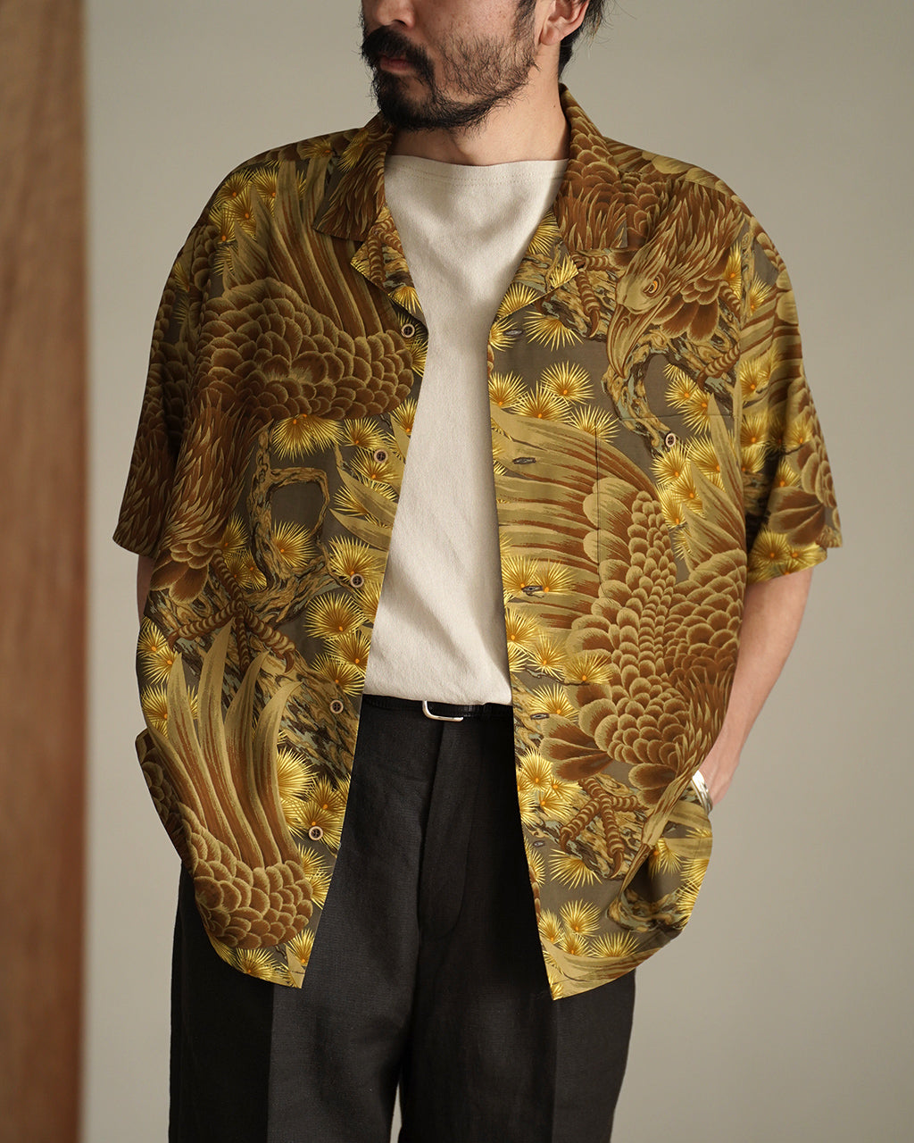 Nigel Cabourn ナイジェル・ケーボン ALOHA SHIRT EAGLE アロハシャツ