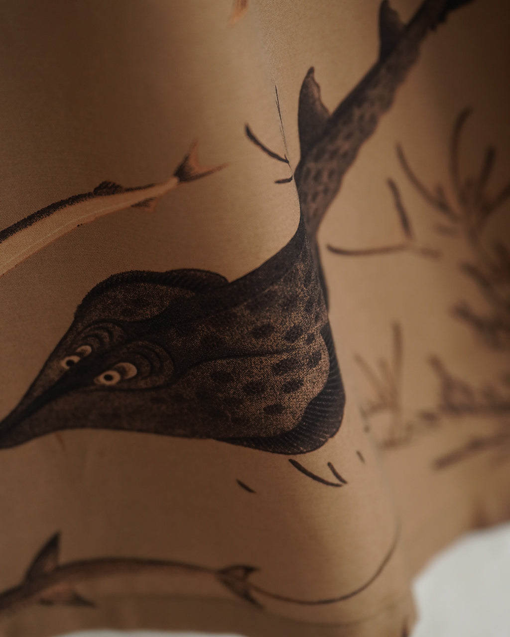 Nigel Cabourn ナイジェル・ケーボン ALOHA SHIRT GYOGUN アロハシャツ ギョグン 魚群 | Crouka(クローカ)