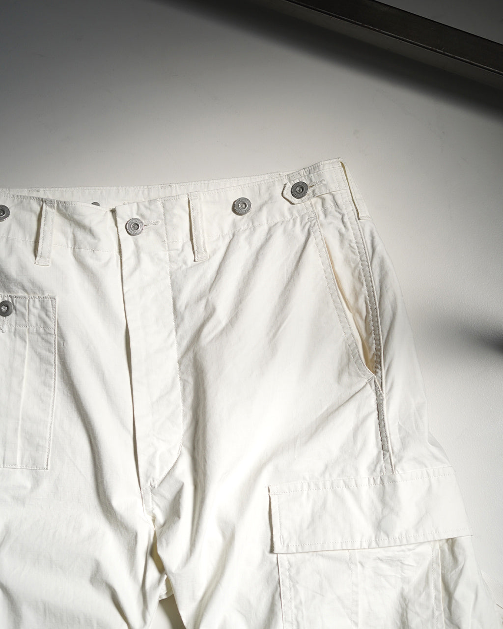 Nigel Cabourn ARMY CARGO PANT RIPSTOP PIGMENT カーゴパンツ リップストップ ホワイト｜Crouka(クローカ)