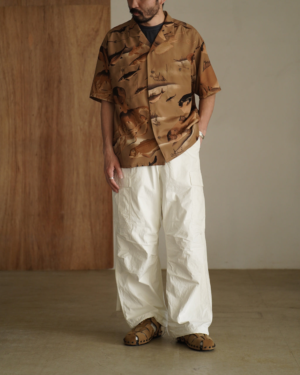 Nigel Cabourn ARMY CARGO PANT RIPSTOP PIGMENT カーゴパンツ リップストップ ホワイト｜Crouka(クローカ)