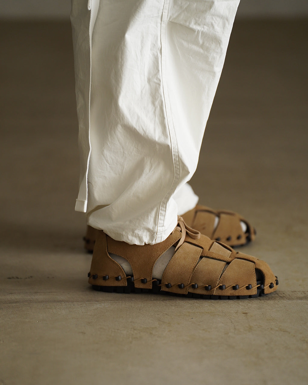 Nigel Cabourn ARMY CARGO PANT RIPSTOP PIGMENT カーゴパンツ リップストップ ホワイト｜Crouka(クローカ)