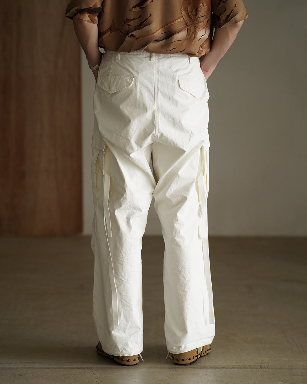 Nigel Cabourn ARMY CARGO PANT RIPSTOP PIGMENT カーゴパンツ リップストップ ホワイト｜Crouka(クローカ)