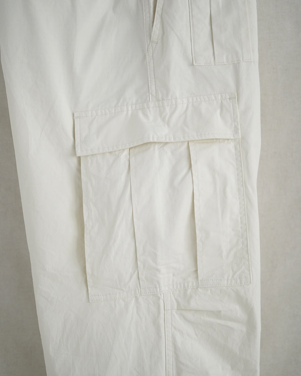 Nigel Cabourn ARMY CARGO PANT RIPSTOP PIGMENT カーゴパンツ リップストップ ホワイト｜Crouka(クローカ)
