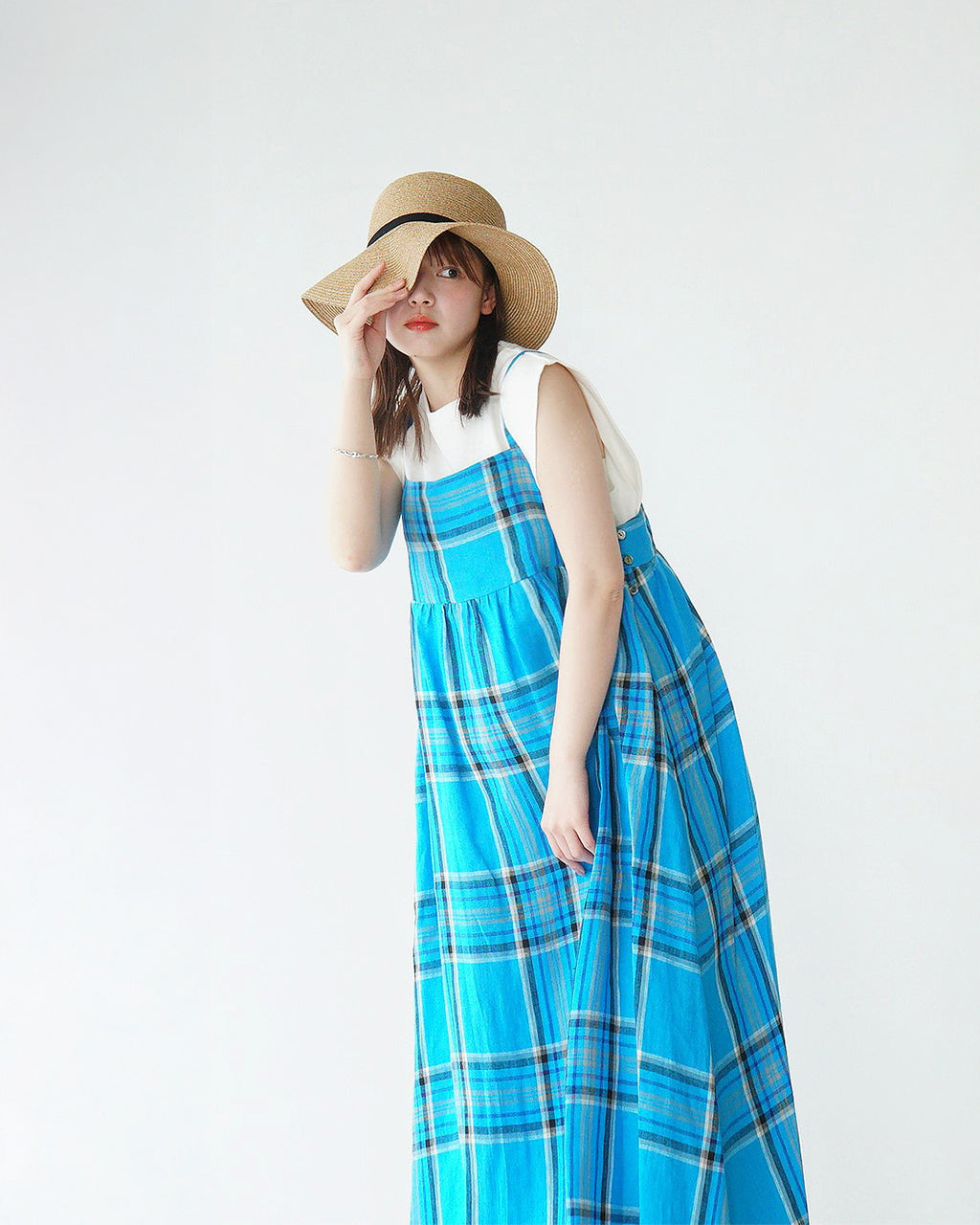 O`NEIL OF DUBLIN オニールオブダブリン タータンチェック キャミソールワンピース TARTAN CAMISOLE DRESS ドレス フレア Aライン 732【送料無料】