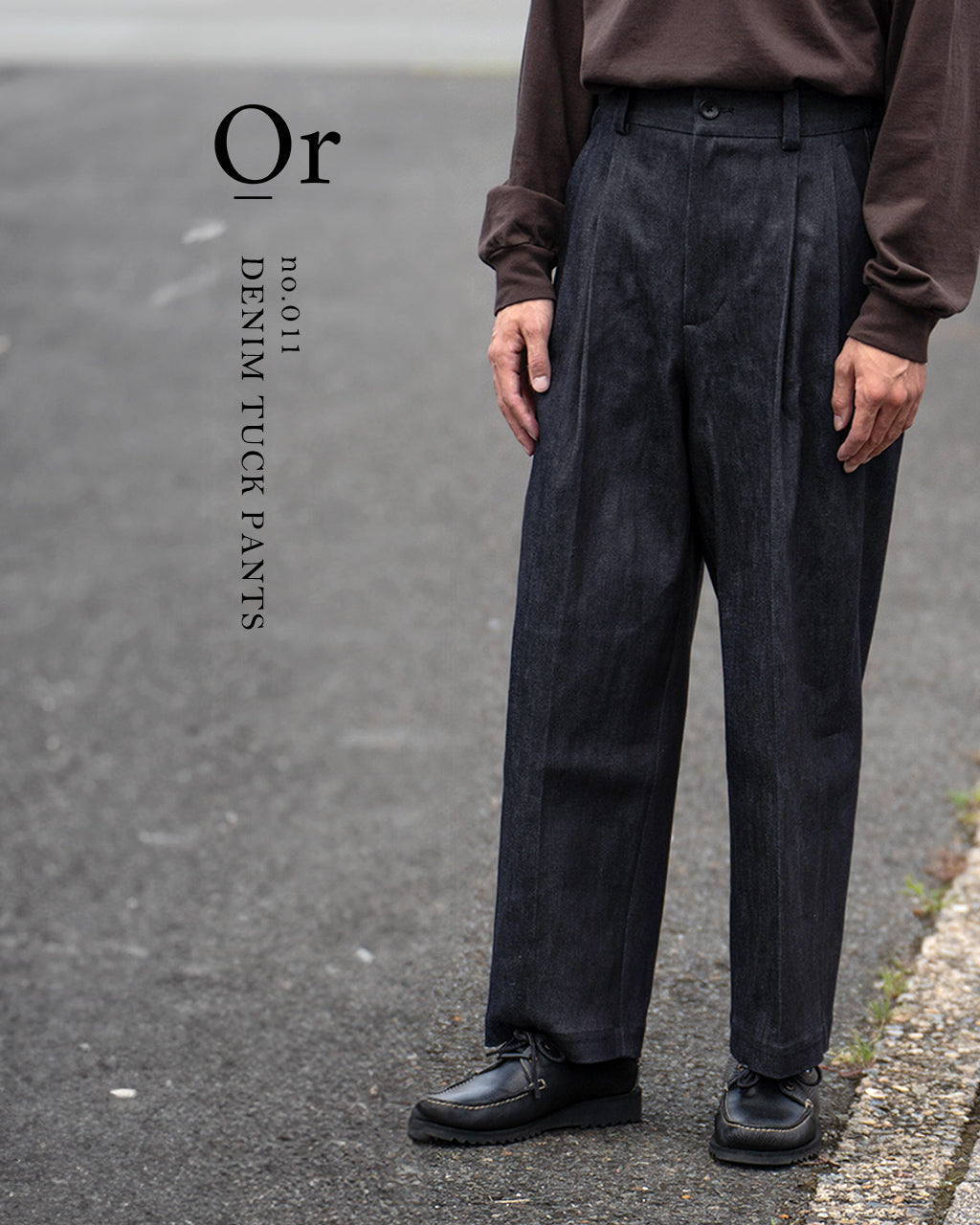 Or オア デニム タック パンツ DENIM TUCK PANTS ボトムス OR11【送料無料】