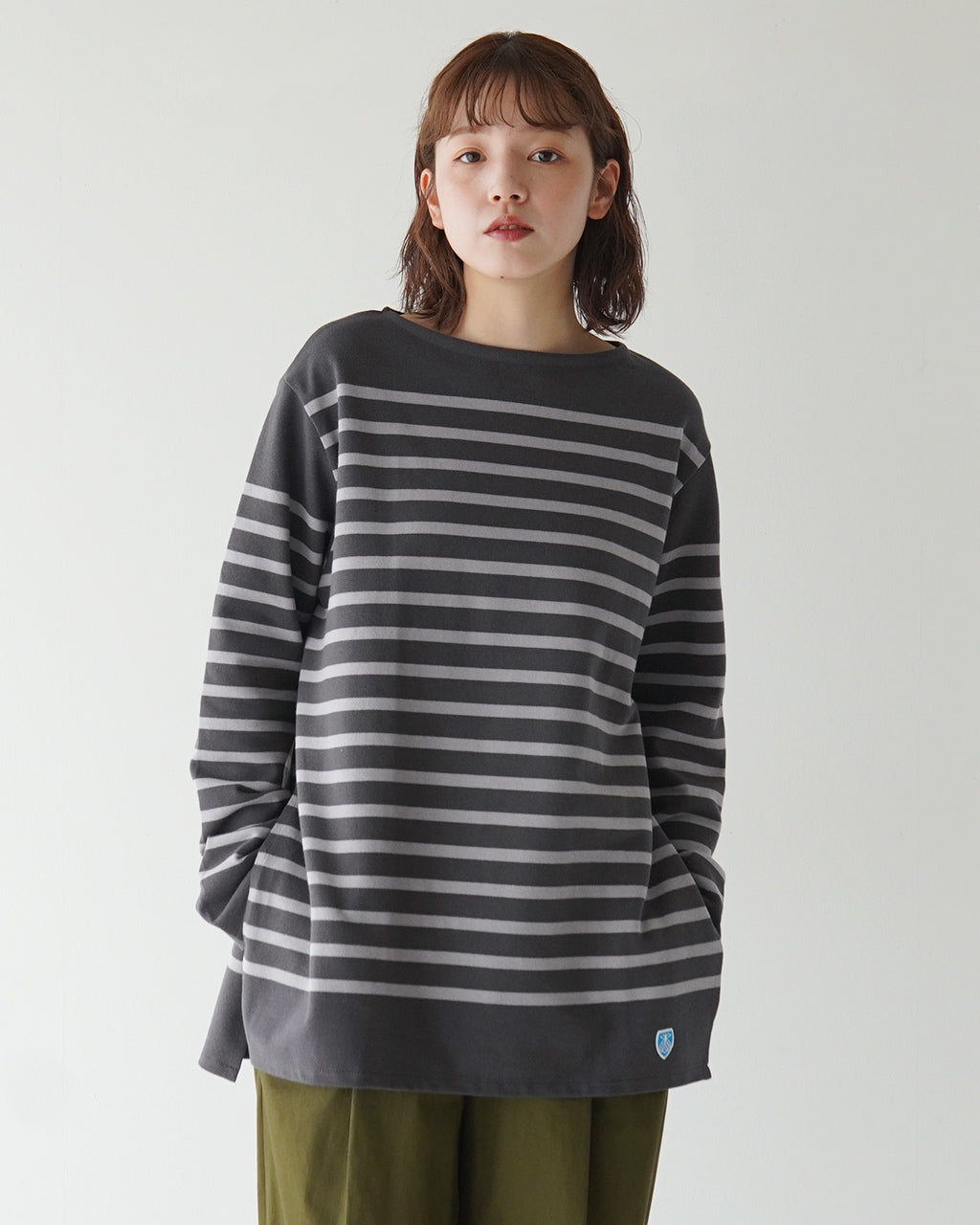 ORCIVAL オーシバル ボートネック ロングスリーブ ロング スリット プルオーバー BOAT NECK L/S LONG SLIT P.O. ボーダー カットソー ロンT 6132【送料無料】