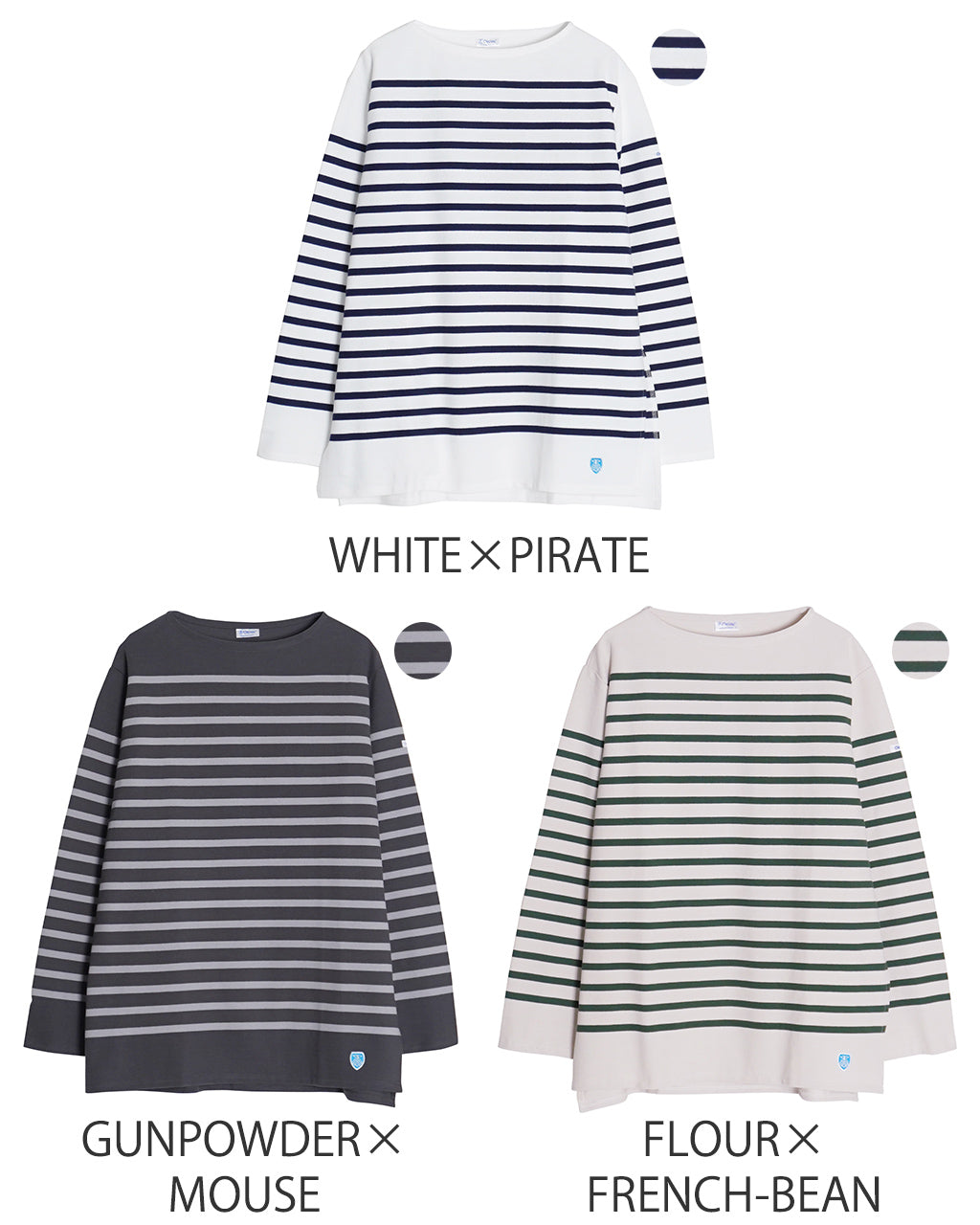 ORCIVAL オーシバル ボートネック ロングスリーブ ロング スリット プルオーバー BOAT NECK L/S LONG SLIT P.O. ボーダー カットソー ロンT 6132【送料無料】