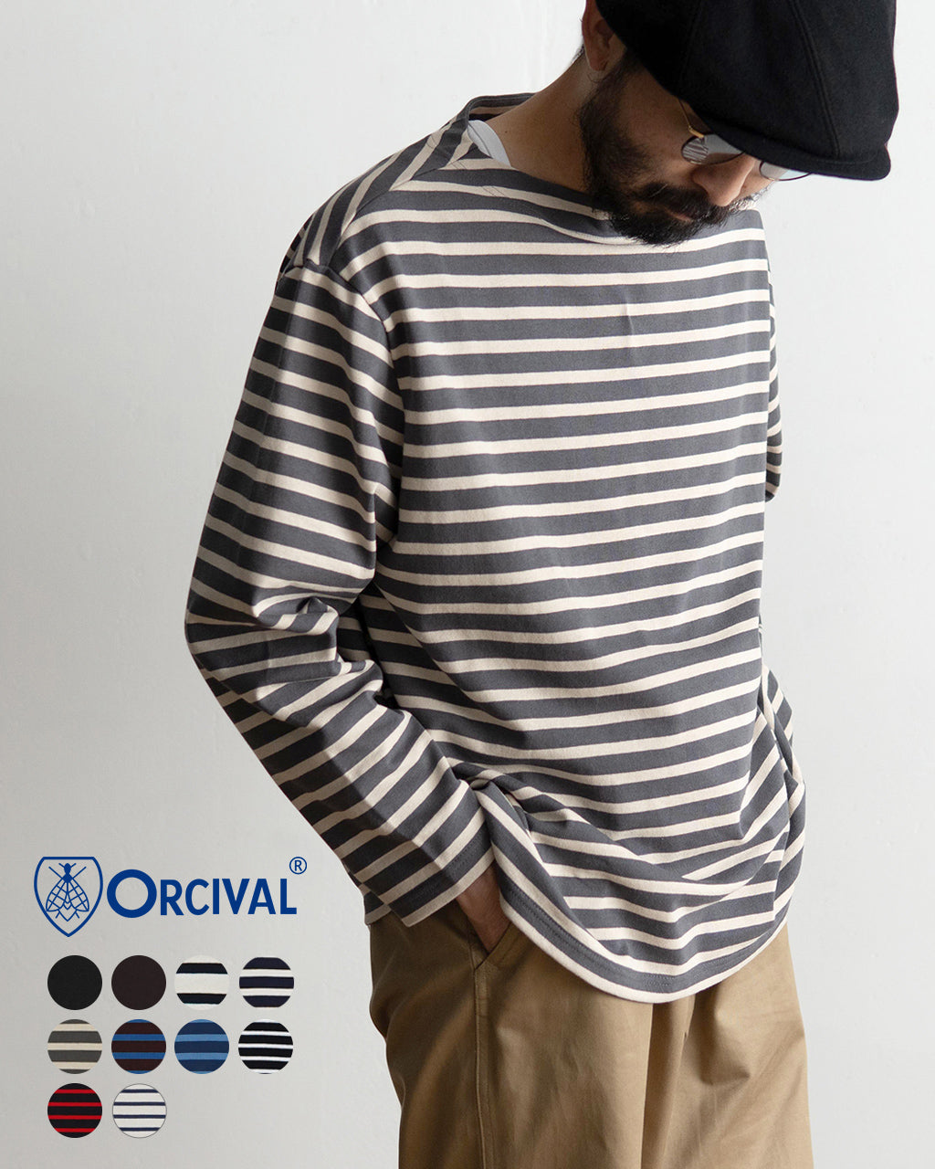 SALE！30%OFF】ORCIVAL オーシバル カットソー ボートネック ロングスリーブ プルオーバー BOAT NECK L/S P