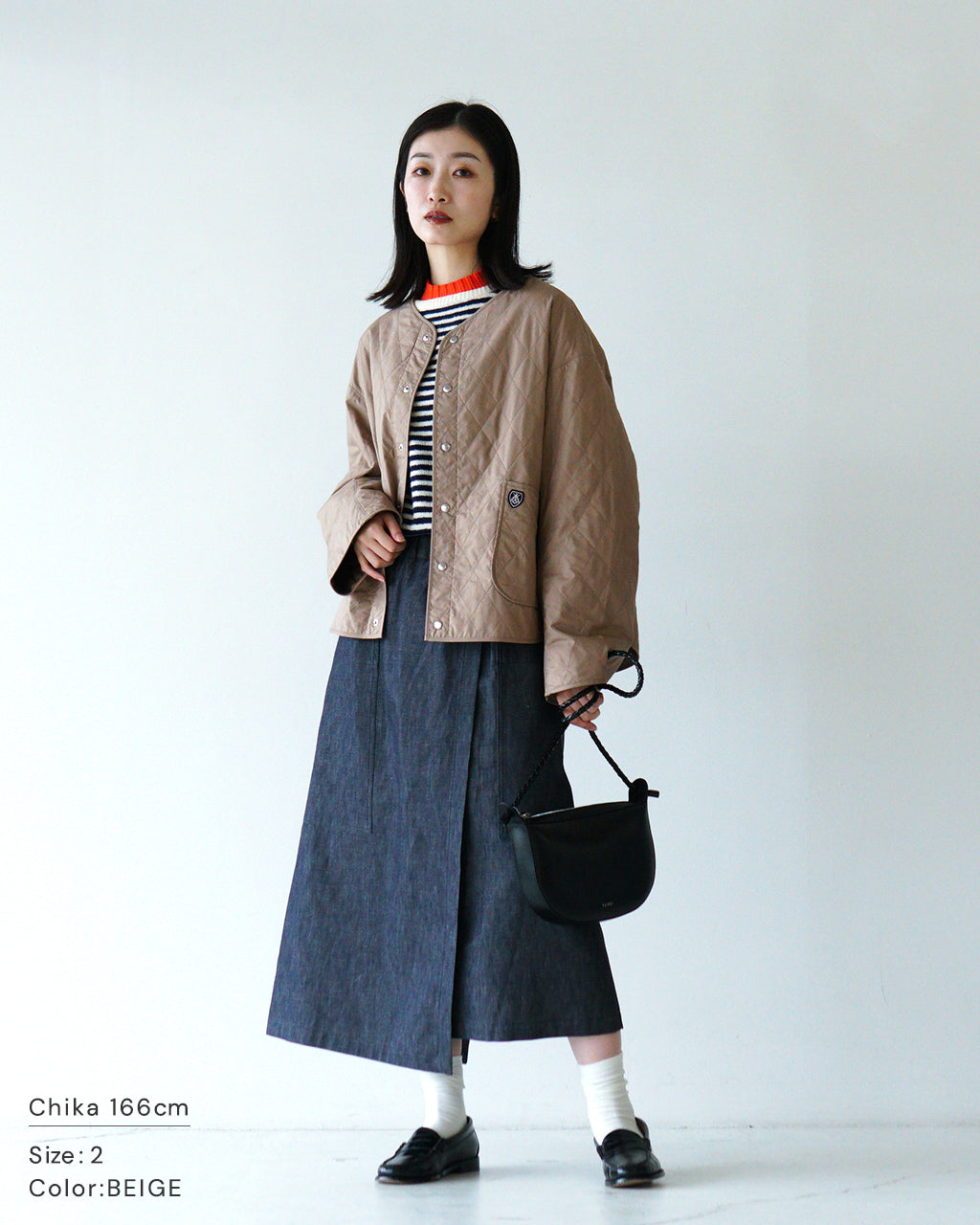 【SALE！40%OFF】ORCIVAL オーシバル ジャケット ショートブルゾン Cotton Typewriter Short Blouson ノーカラー キルティング OR-A0572 MTY 1003【送料無料】