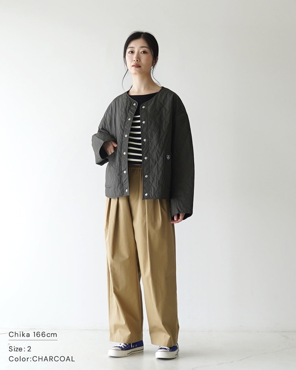 ORCIVAL オーシバル ジャケット ショートブルゾン Cotton Typewriter Short Blouson ノーカラー キルティング OR-A0572 MTY 1003【送料無料】