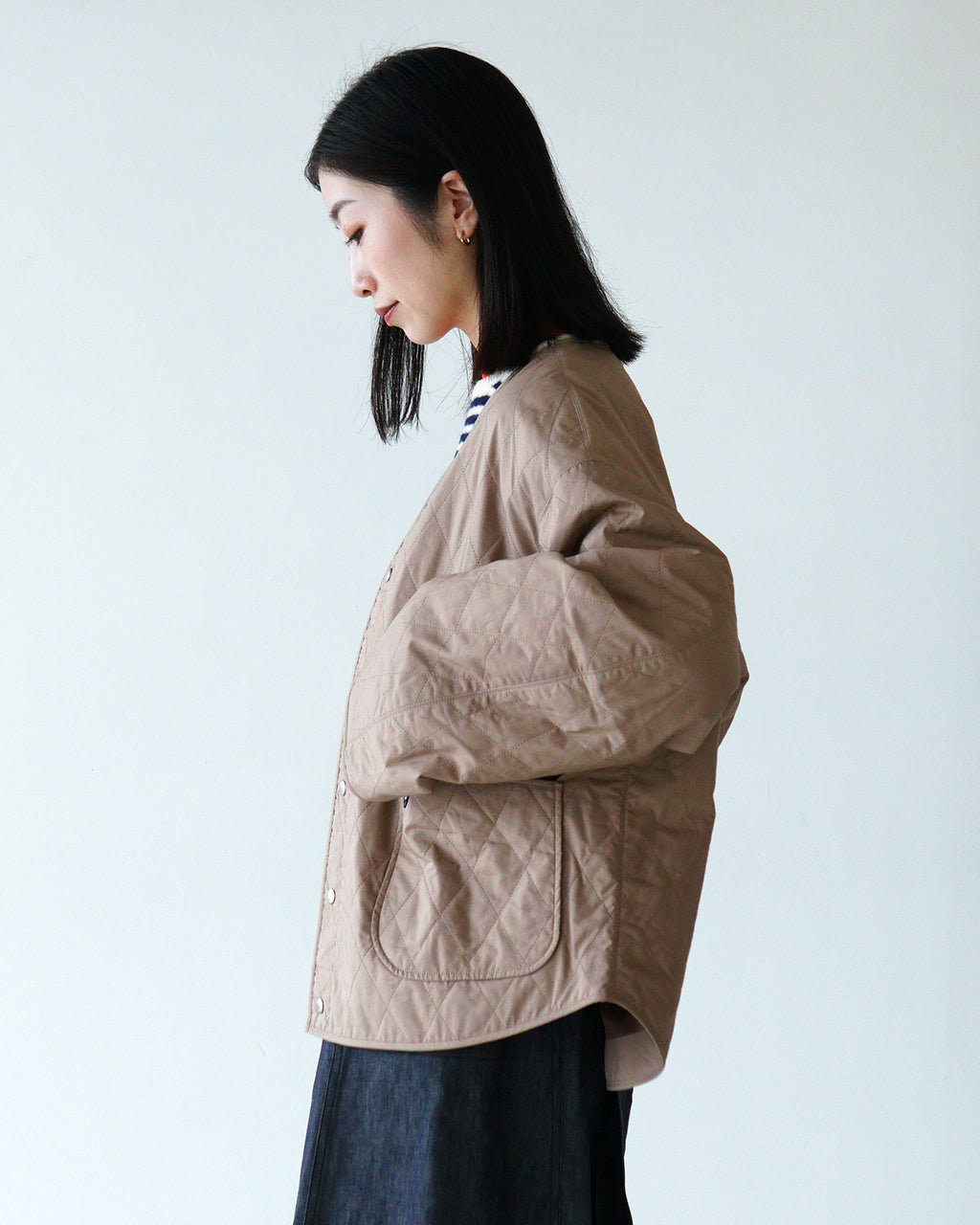 ポイント10倍！／ORCIVAL オーシバル ジャケット ショートブルゾン Cotton Typewriter Short Blouson