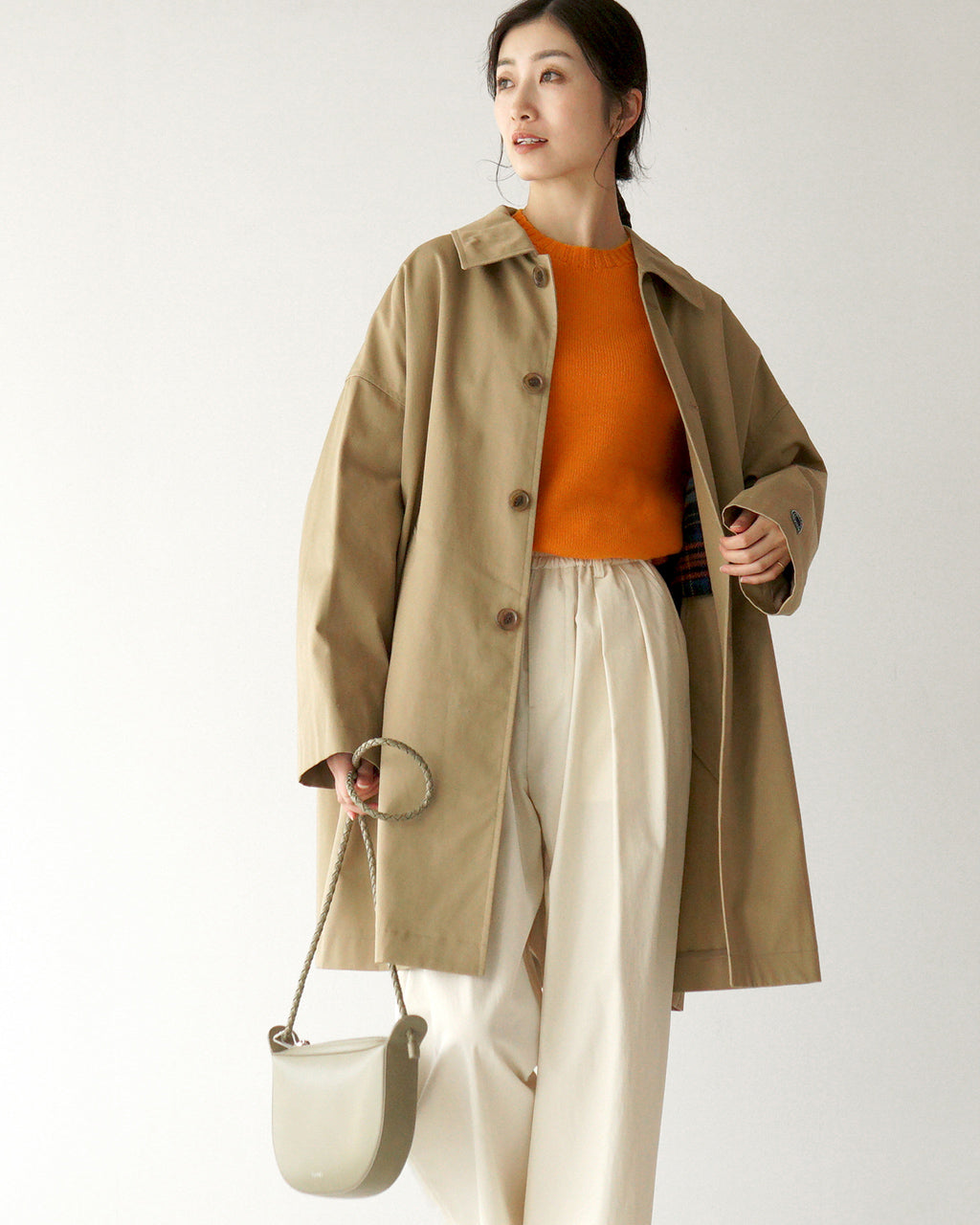 【SALE！30%OFF】ORCIVAL オーシバル バルカラーコート Cotton Gabardine Bal Collar Coat ドロップショルダー ステンカラーコート OR-A0582 CGB【送料無料】