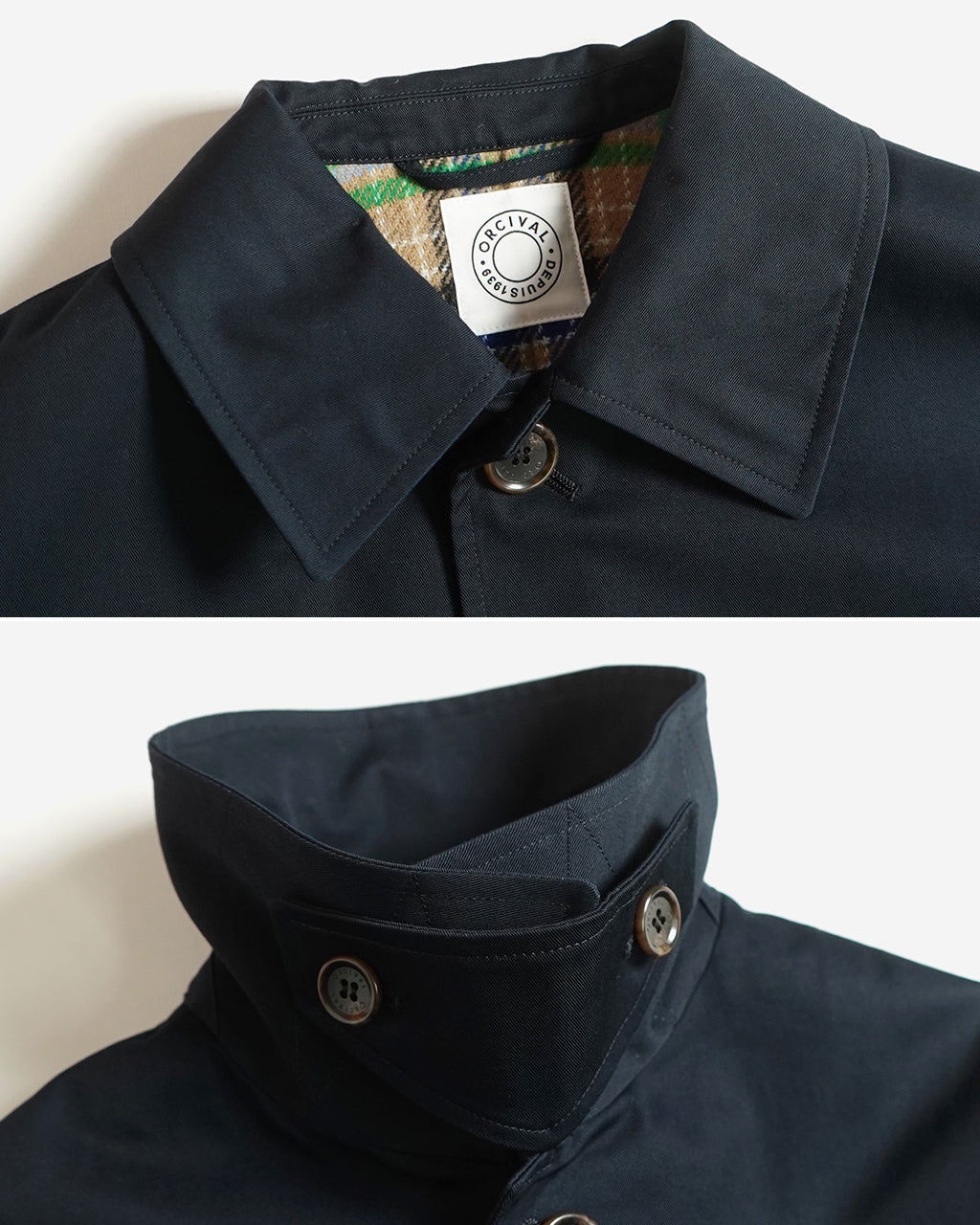 ORCIVAL オーシバル バルカラーコート Cotton Gabardine Bal Collar Coat ドロップショルダー ステンカラーコート OR-A0582 CGB【送料無料】