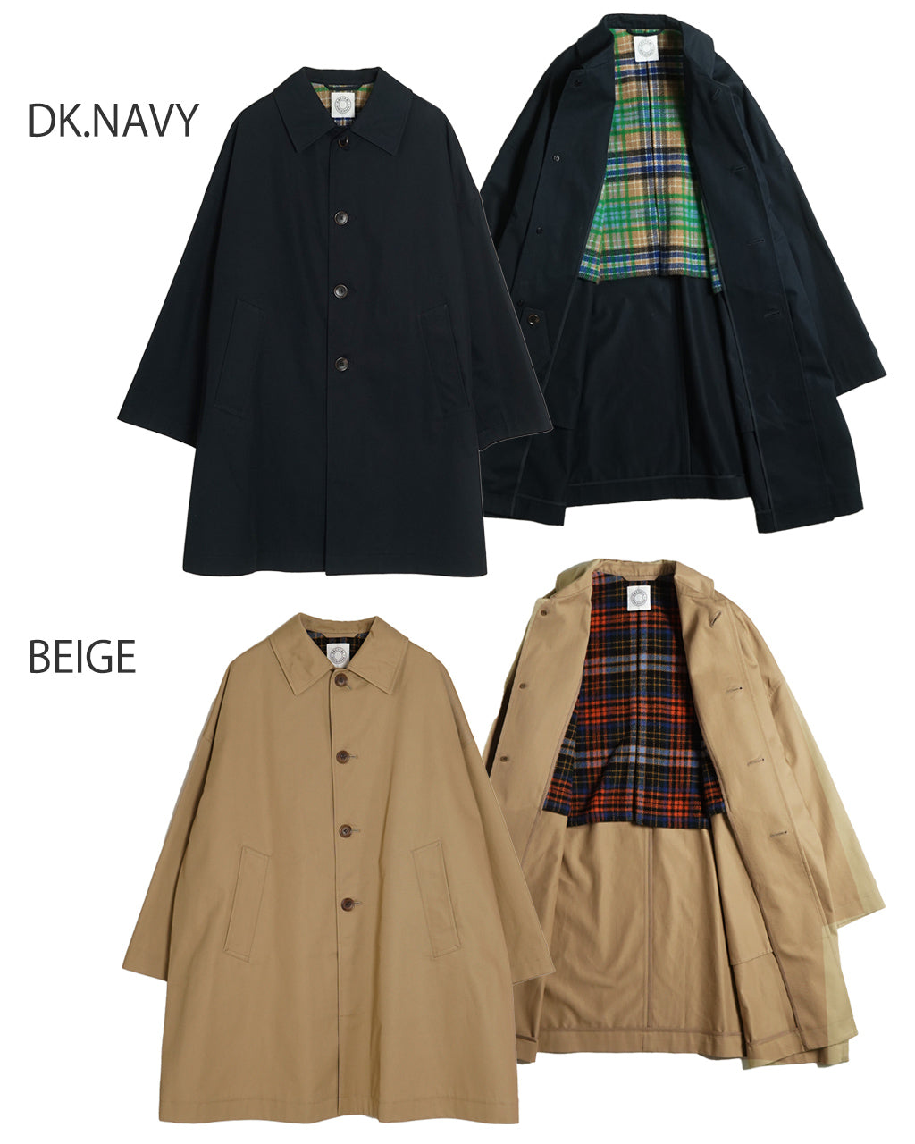 ORCIVAL オーシバル バルカラーコート Cotton Gabardine Bal Collar Coat ドロップショルダー ステンカラーコート OR-A0582 CGB【送料無料】