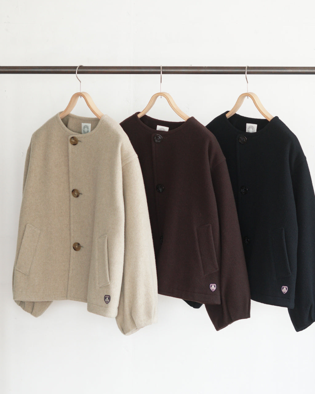 ＼20％OFFクーポン対象／ORCIVAL オーシバル カラーレス ジャケット COLLARLESS JACKET ブルゾン OR-A0586 LSS【送料無料】