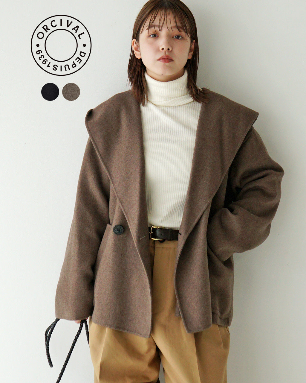 【SALE！40%OFF】ORCIVAL オーシバル ショートコート フード HOODED SHORT COAT  OR-A0592 REV 【送料無料】